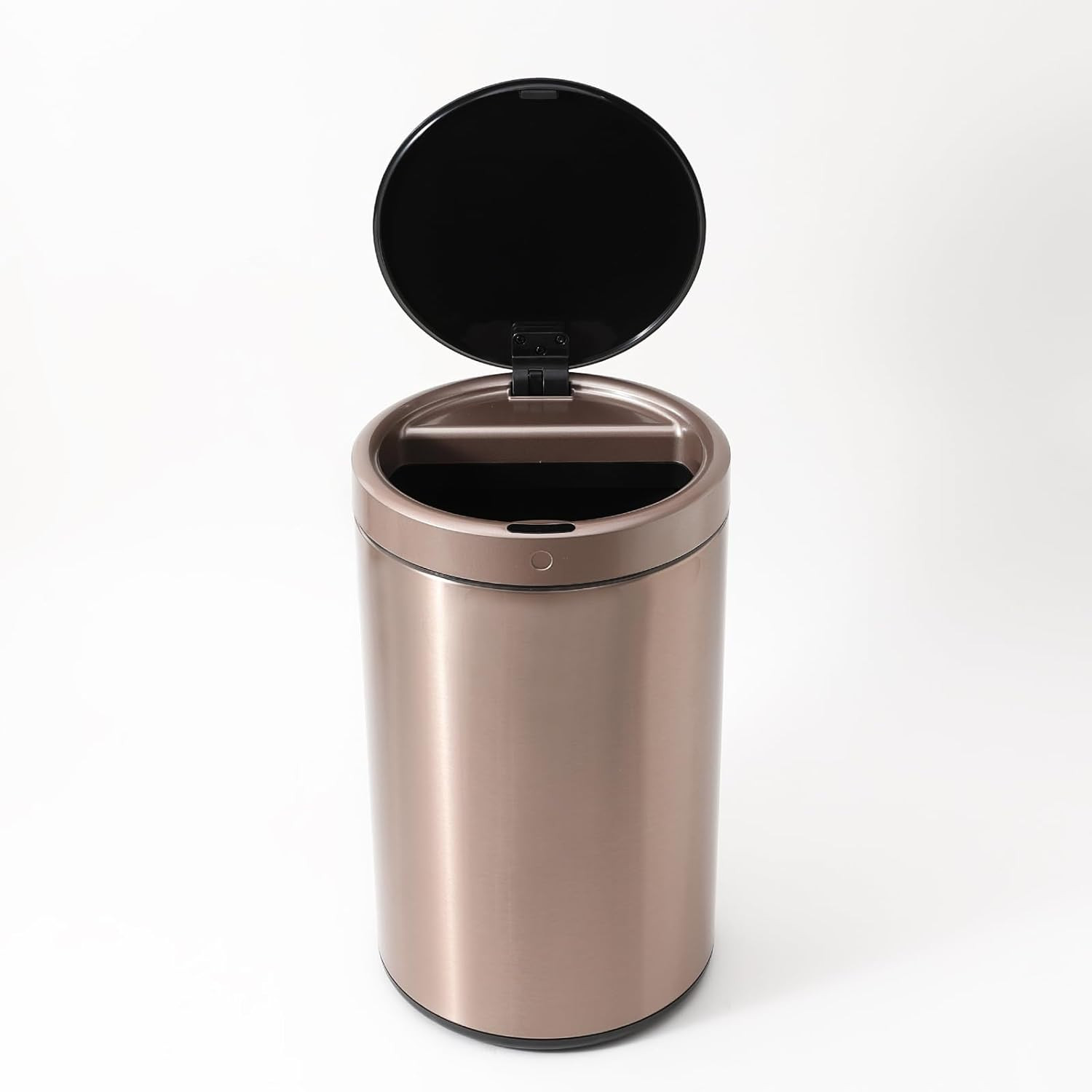 Kuber Industries Sensor Dustbin | Round Sensor Dustbin | Touchless Trash Can | Smart Dustbin for Bedroom-Office-Living Room | Automatic Garbage Can | HN-ZY-RG-12L | Rose Gold