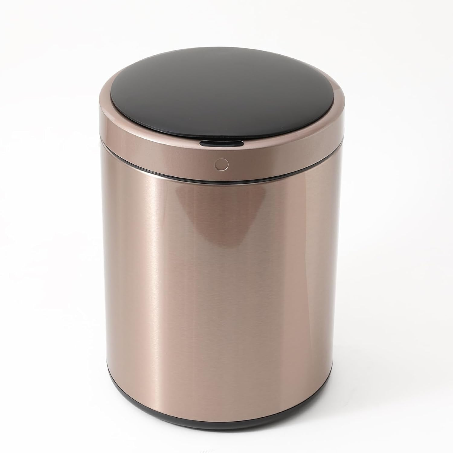 Kuber Industries Sensor Dustbin | Round Sensor Dustbin | Touchless Trash Can | Smart Dustbin for Bedroom-Office-Living Room | Automatic Garbage Can | HN-ZY-RG-9L | Rose Gold