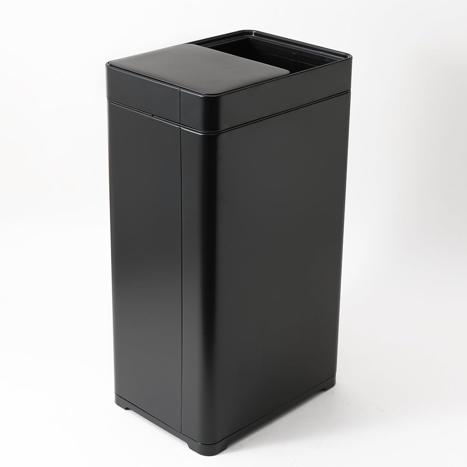 Kuber Industries Sensor Dustbin | Sliding Big Sensor Dustbin | Touchless Trash Can | Smart Dustbin for Bedroom-Office-Living Room | Automatic Garbage Can | HN-ZH-BLK-42L | Black