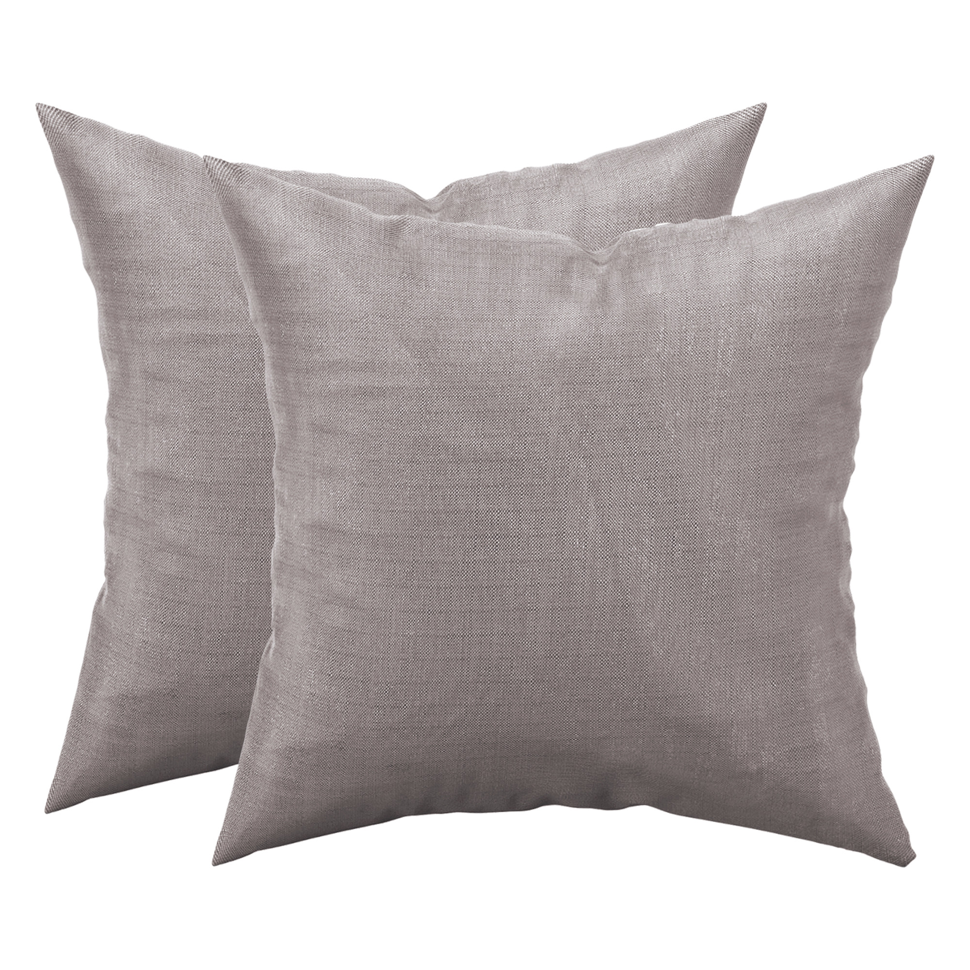 Kuber Industries Set of 2 24x24 Inches Washable  Removable Sofa Pillow Cover in Living Room  Aesthetic Sofa Cushion Covers for Bedroom  Home Decor  Golden Swiss Print - Grey