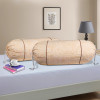 Set of 2 Bolster/Side Pillow Cover | 16x32 Cylindrical Masland/Masand Long Pillow Cover For Diwan Pillows | Plain Cream