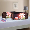 Set of 2 Bolster/Side Pillow Cover | 16x32 Cylindrical Masland/Masand Long Pillow Cover For Diwan Pillows | Floral-Brown