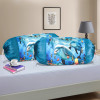 Set of 2 Bolster/Side Pillow Cover | 16x32 Cylindrical Masland/Masand Long Pillow Cover For Diwan Pillows | Dolphin- Blue