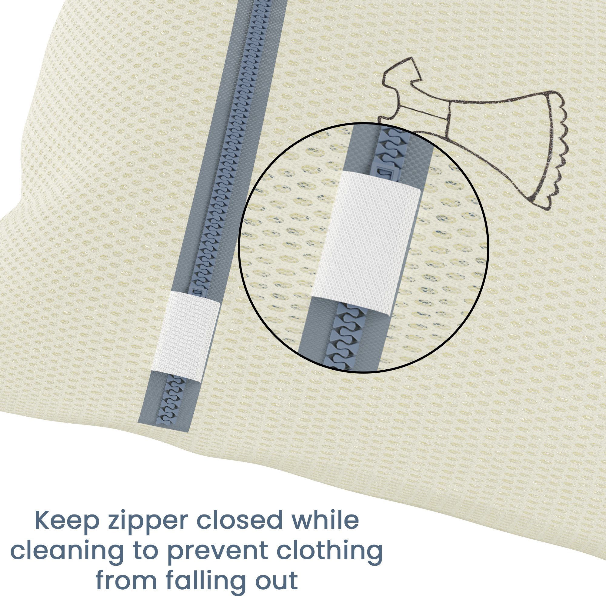 Kuber Industries Set of 3 Polyester Mesh Laundry Bag with Zip  Reusable Washing Bags for Washing Machine  Ideal for Lingerie Delicate Fabrics  Shoes Protection  YZ-4-BG  Beige