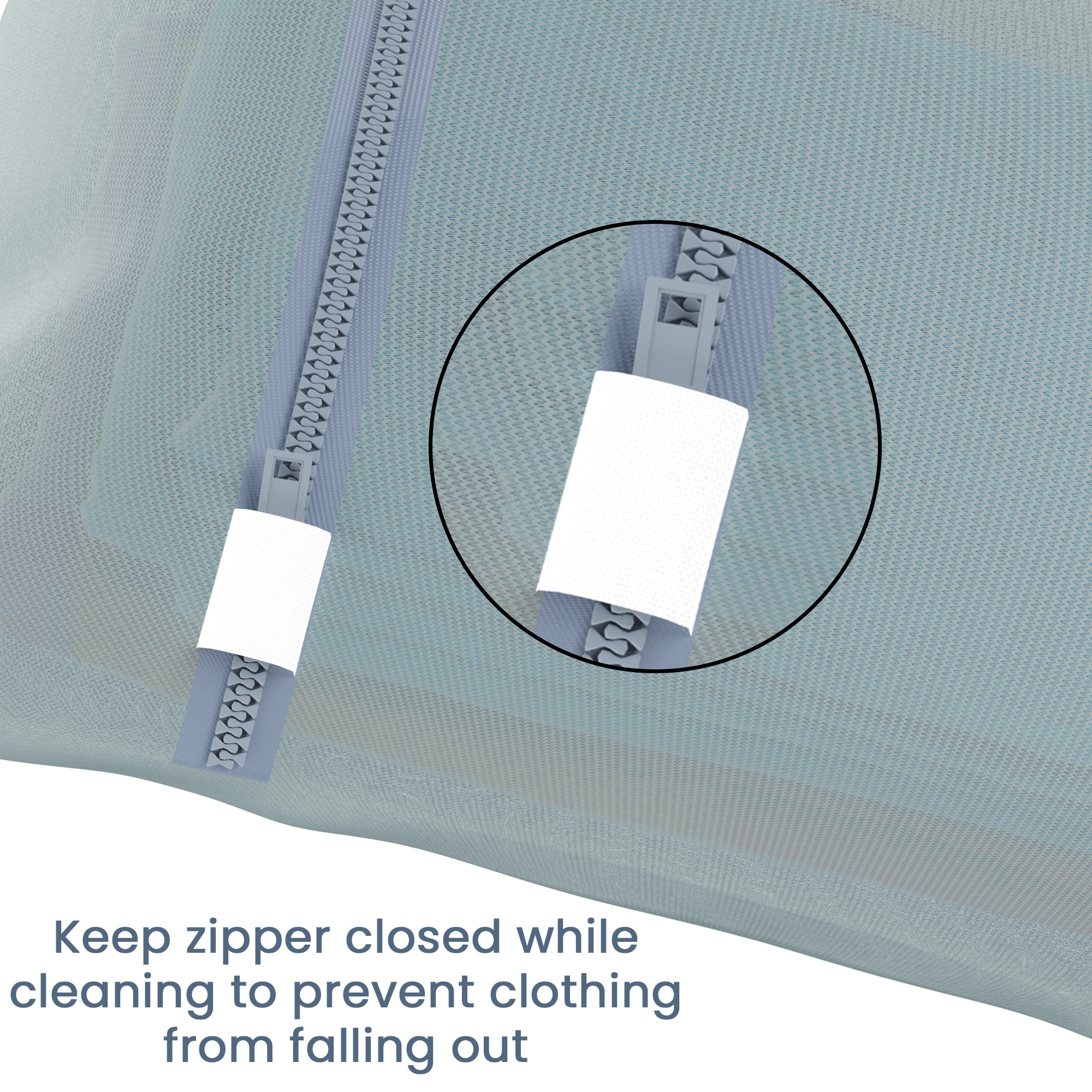 Kuber Industries Set of 3 Polyester Mesh Laundry Bag with Zip  Reusable Washing Bags for Washing Machine  Ideal for Lingerie Delicate Fabrics  Shoes Protection  YZ-2-GRY  Plain - Grey