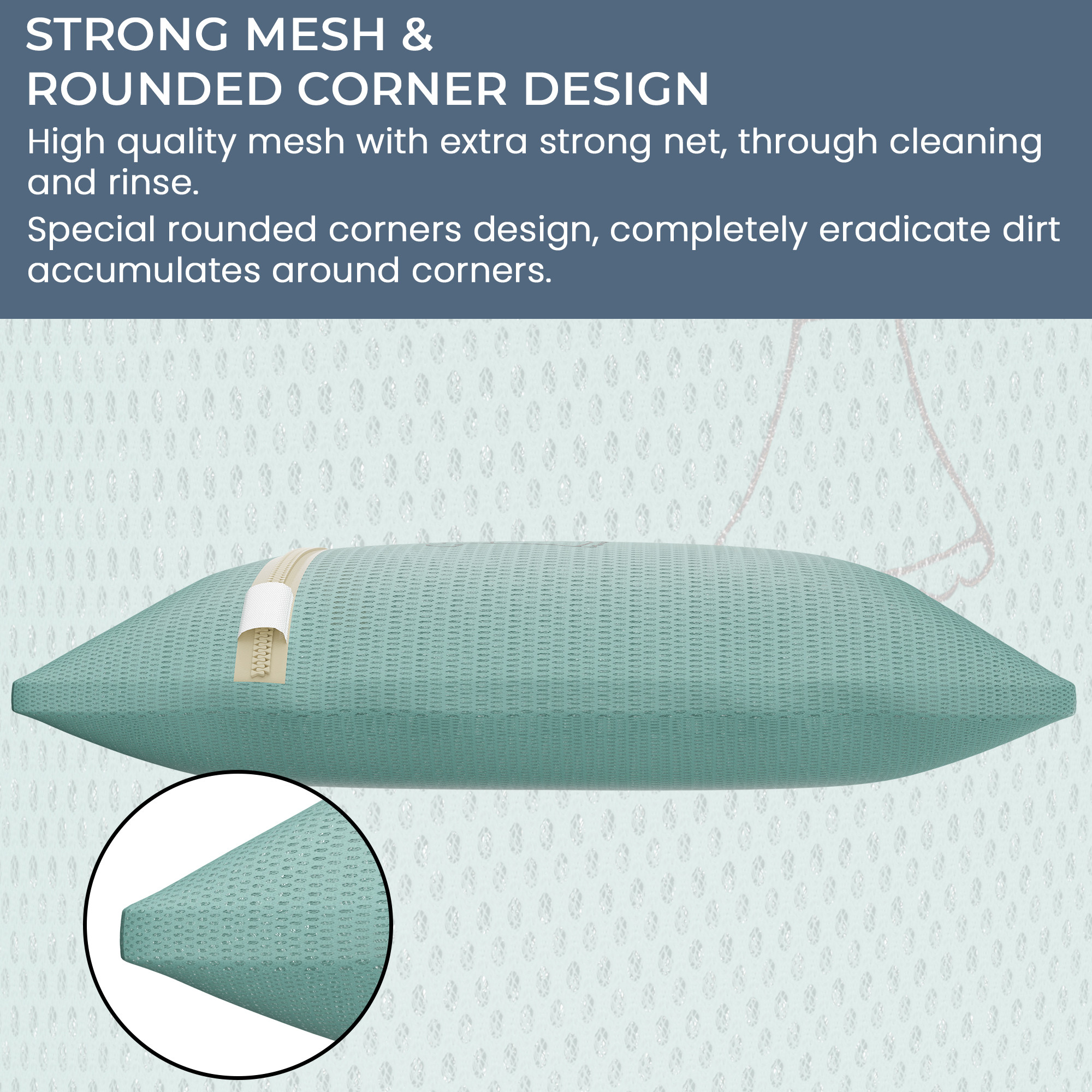 Kuber Industries Set of 3 Polyester Mesh Laundry Bag with Zip  Reusable Washing Bags for Washing Machine  Ideal for Lingerie Delicate Fabrics  Shoes Protection  YZ-4-GRN  Green