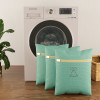 Set of 3 Polyester Mesh Laundry Bag with Zip | Reusable Washing Bags for Washing Machine | Ideal for Lingerie, Delicate Fabrics &amp; Shoes Protection | YZ-4-GRN | Green