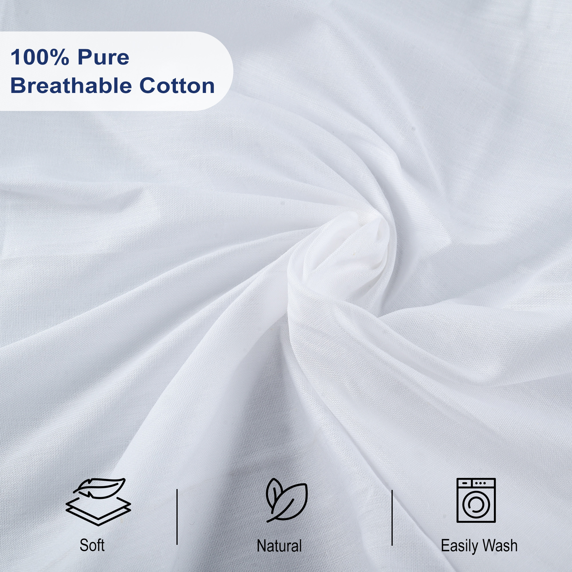 Kuber Industries Set of 6 Premium Cotton Soft Handkerchief For Men With Box  Rumal For Boys  Hanky For Men  Fancy Border  White