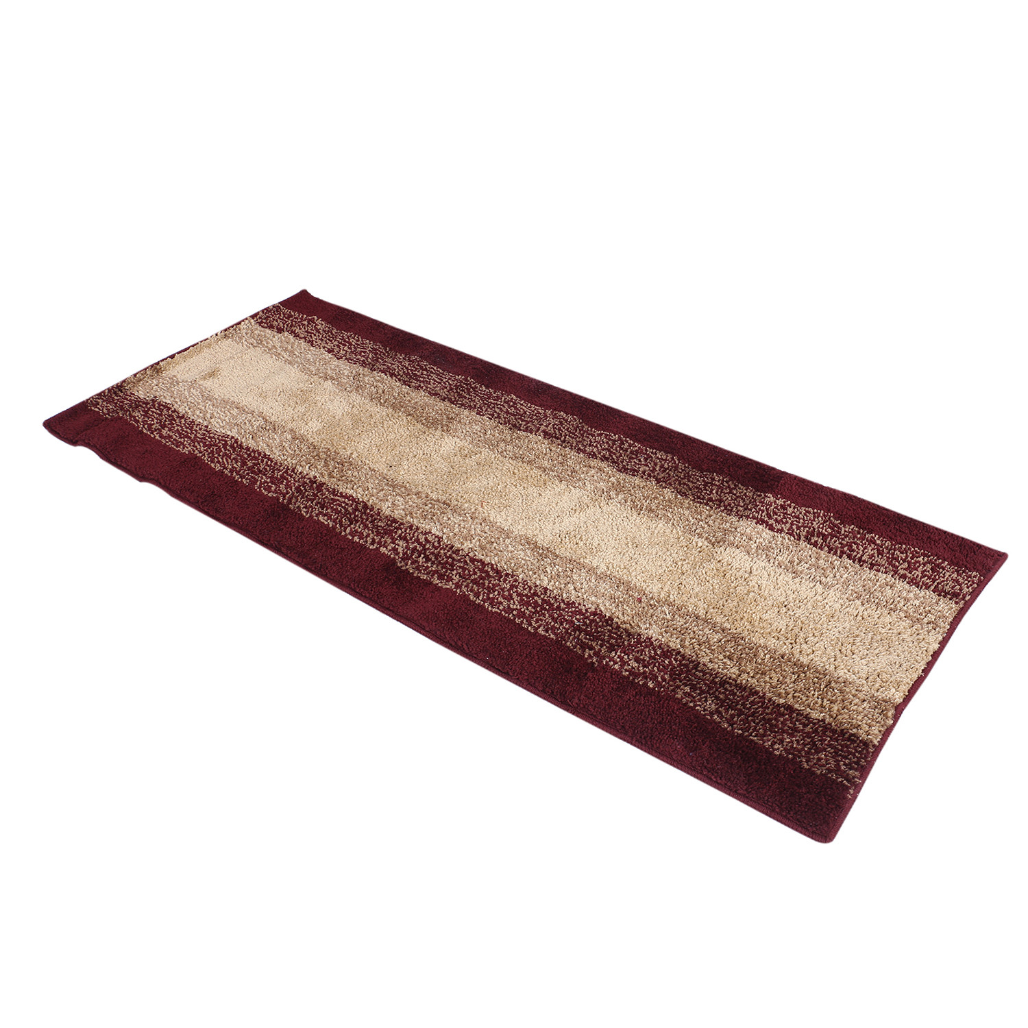 Kuber Industries Shaggy Carpet|Polyester Bedside Runner,Soft Rug For Hall,Offices,Kitchens,Bedroom,Floor Home Décor,5 x 2 Ft.(Maroon)