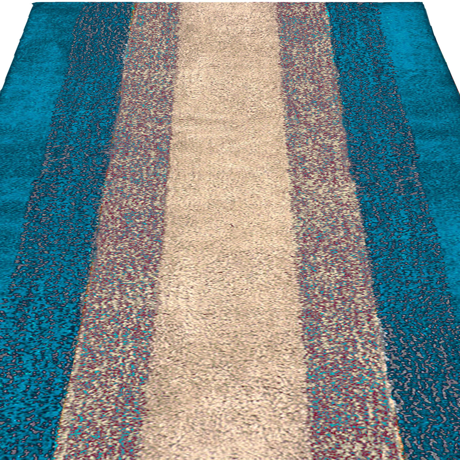 Kuber Industries Shaggy Carpet|Polyester Bedside Runner,Soft Rug For Hall,Offices,Kitchens,Bedroom,Floor Home Décor,5 x 2 Ft.(Green)