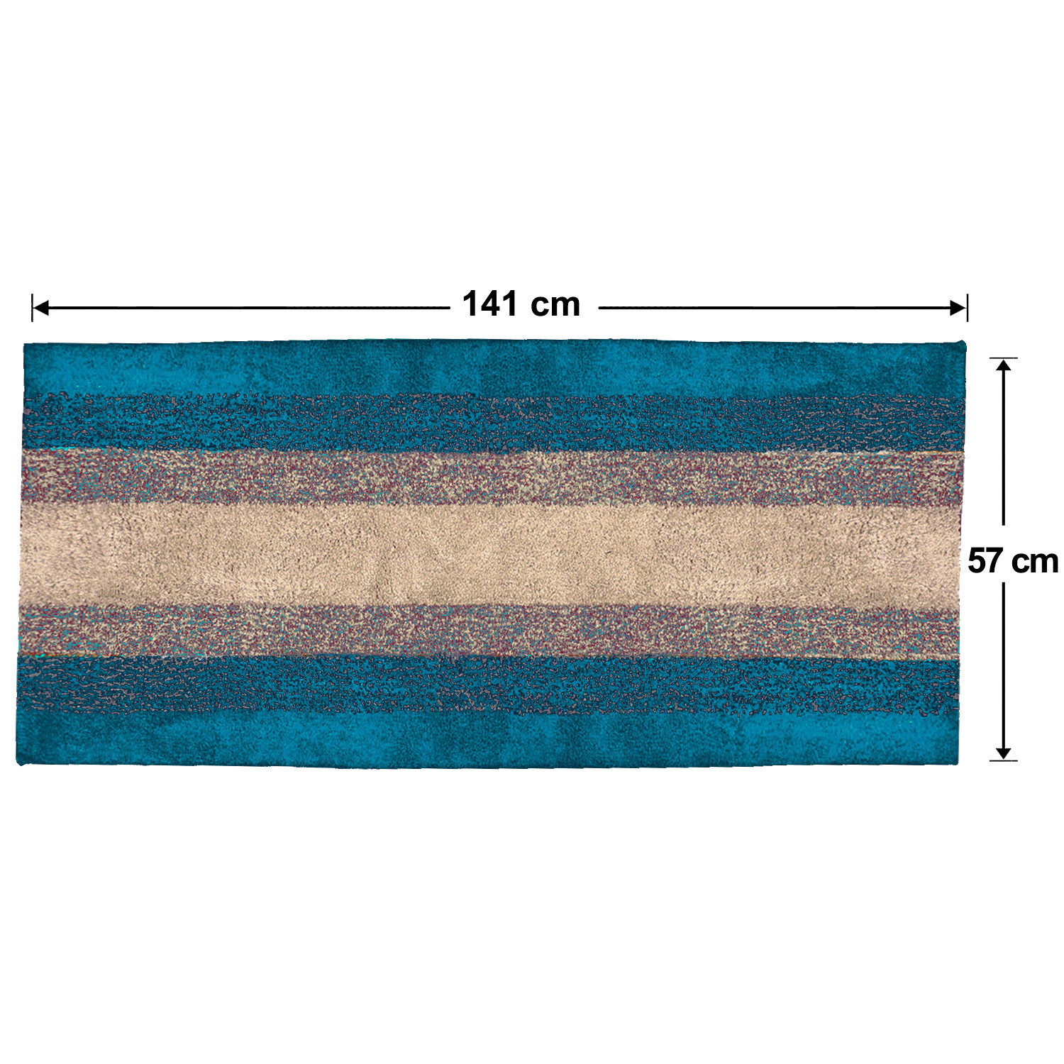 Kuber Industries Shaggy Carpet|Polyester Bedside Runner,Soft Rug For Hall,Offices,Kitchens,Bedroom,Floor Home Décor,5 x 2 Ft.(Green)