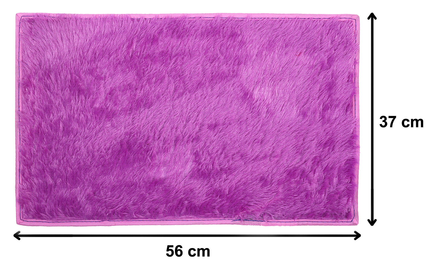 Kuber Industries Shaggy Durable Microfiber Anti-Skid Door Mat, Heavy Duty Doormat, Indoor Outdoor, Easy Clean, Waterproof, Low-Profile Mats for Entry, Patio, Garage (Purple)-33_S_KUBQMART11482