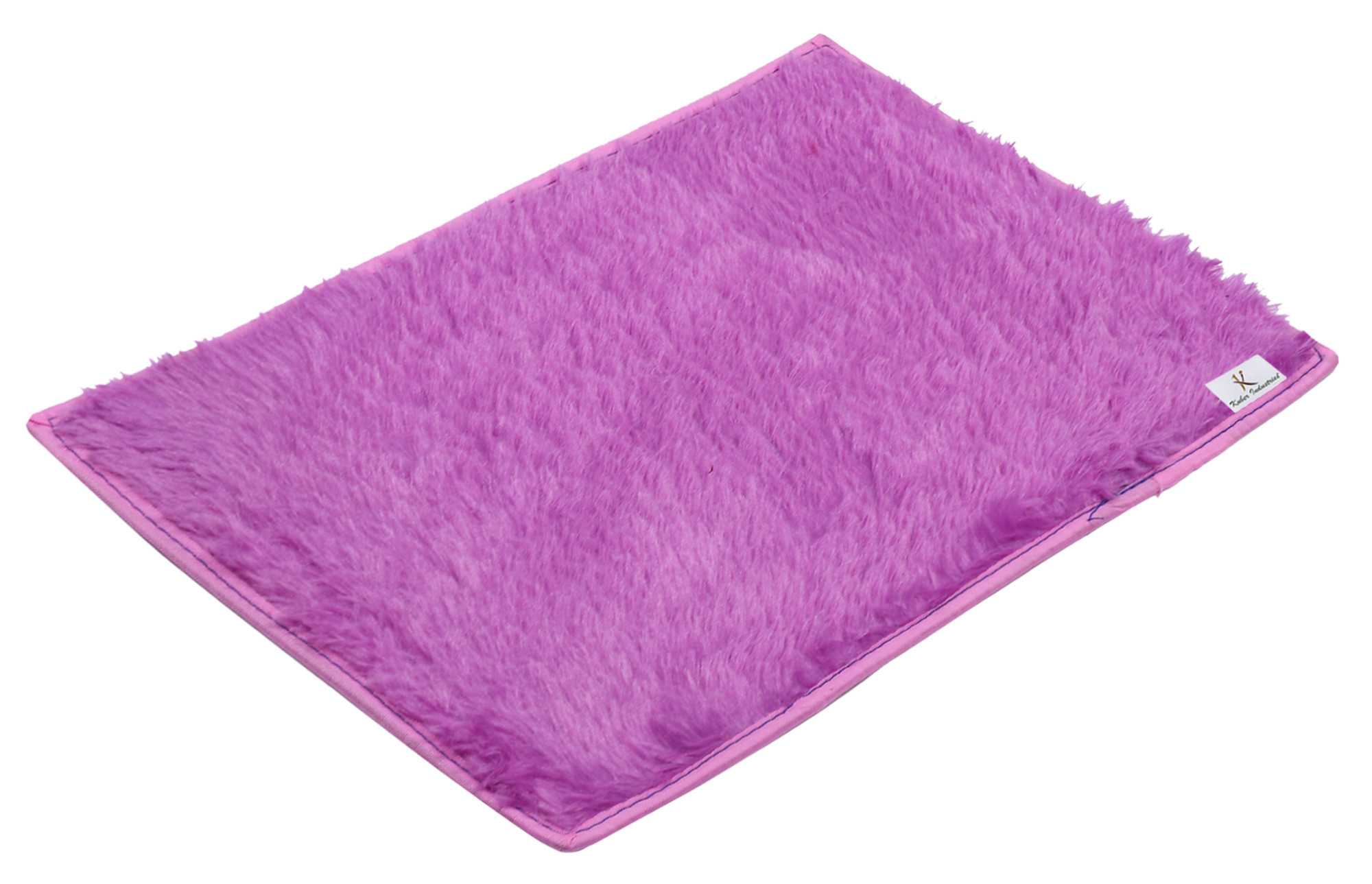 Kuber Industries Shaggy Durable Microfiber Anti-Skid Door Mat, Heavy Duty Doormat, Indoor Outdoor, Easy Clean, Waterproof, Low-Profile Mats for Entry, Patio, Garage (Purple)-33_S_KUBQMART11482
