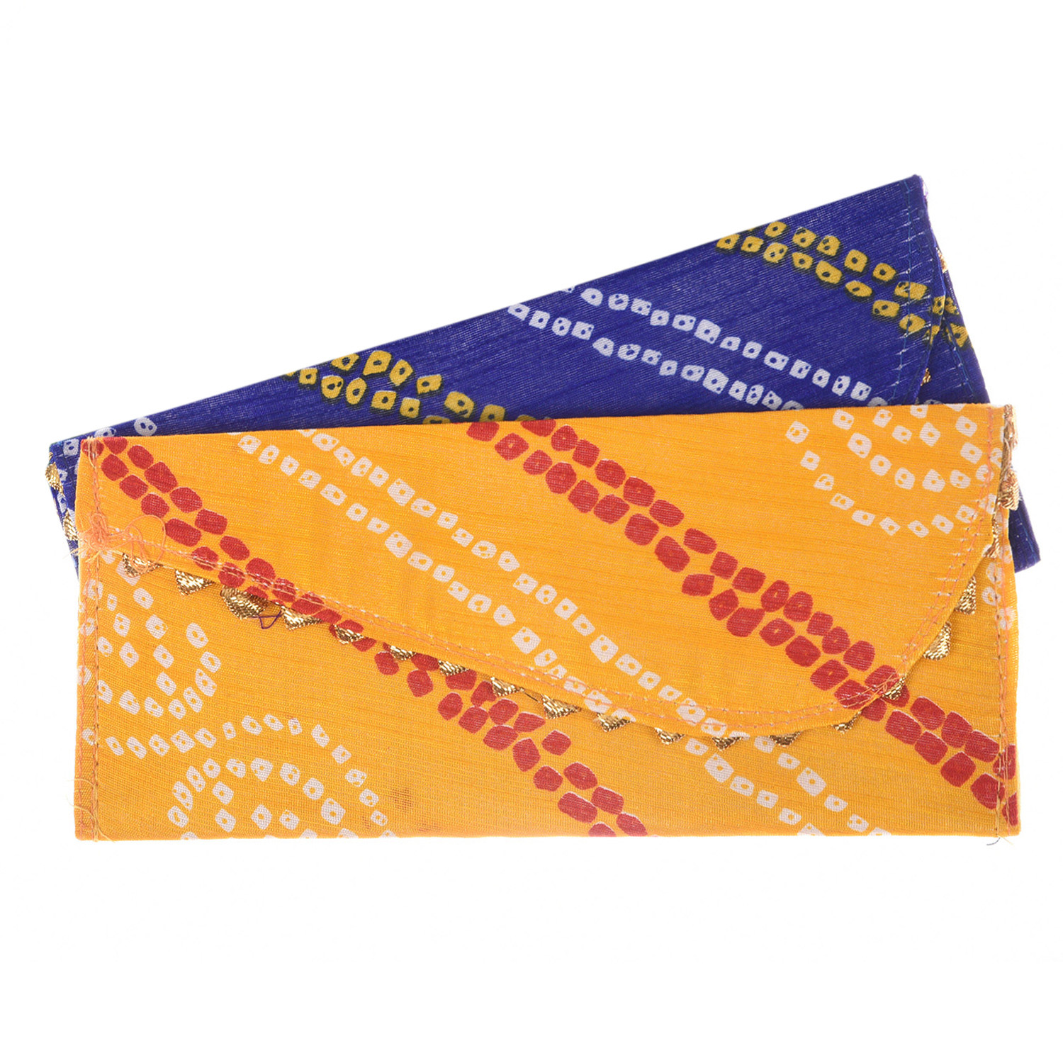 Kuber Industries Shagun Envelope for Gift|Bandhej Pattern for Gifting Lifafa|Cardboard Envelope for Marriage|Many Occassions (Assorted)