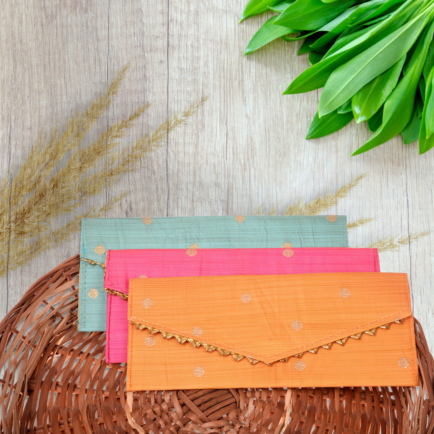 Kuber Industries Shagun Envelope for Gift|Dot Pattern for Gifting Lifafa|Cardboard Envelope for Marriage|Many Occassions (Assorted)