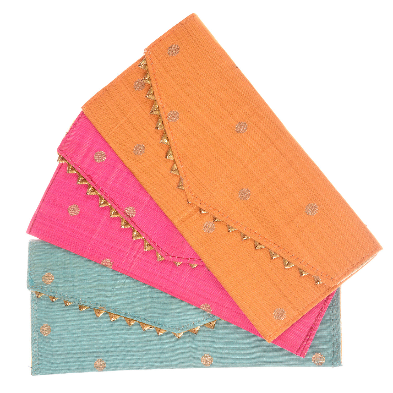 Kuber Industries Shagun Envelope for Gift|Dot Pattern for Gifting Lifafa|Cardboard Envelope for Marriage|Many Occassions (Assorted)