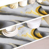 Shelf Liner | 3 MTR | Cabinet Shelf Liner | Kitchen Cabinets Protector Mat | Shelf Liner for Kitchen | Drawer Liner Mat | Shelf Liner for Drawers | Golden Marble Print | Grey