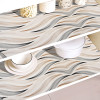Shelf Liner | 3 MTR | Cabinet Shelf Liner | Kitchen Cabinets Protector Mat | Shelf Liner for Kitchen | Drawer Liner Mat | Shelf Liner for Drawers | Wave Print | Cream