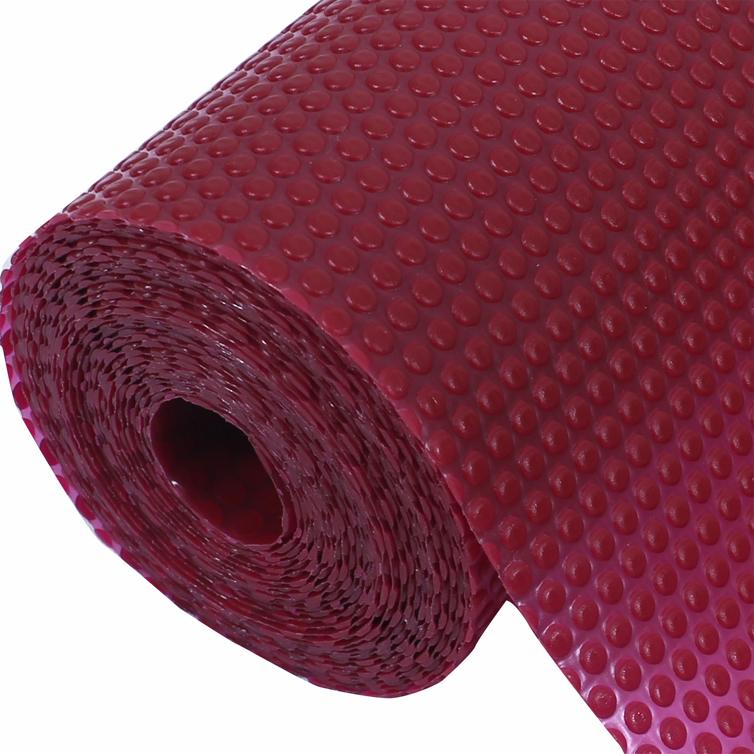 Kuber Industries Shelf Liner | EVA Kitchen Cabinet Shelf Mat | Anti-Slip Bathroom Mat | Fridge Mat | Table Mat | Bubble Texture Wardrobe Mat | 1.5 Meters |1 MM | Maroon