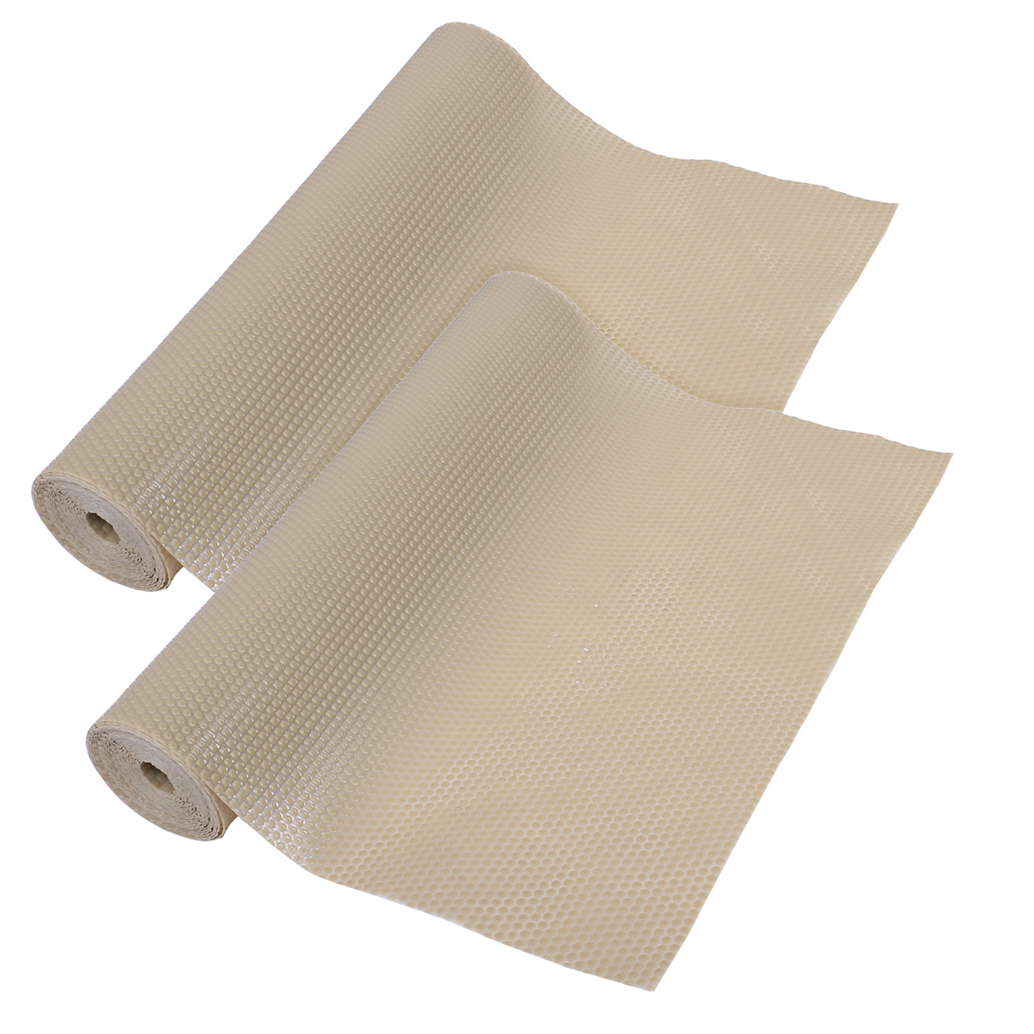 Kuber Industries Shelf Liner | EVA Kitchen Cabinet Shelf Mat | Anti-Slip Bathroom Mat | Fridge Mat | Table Mat | Bubble Texture Wardrobe Mat | 3 Meters |1 MM | Beige