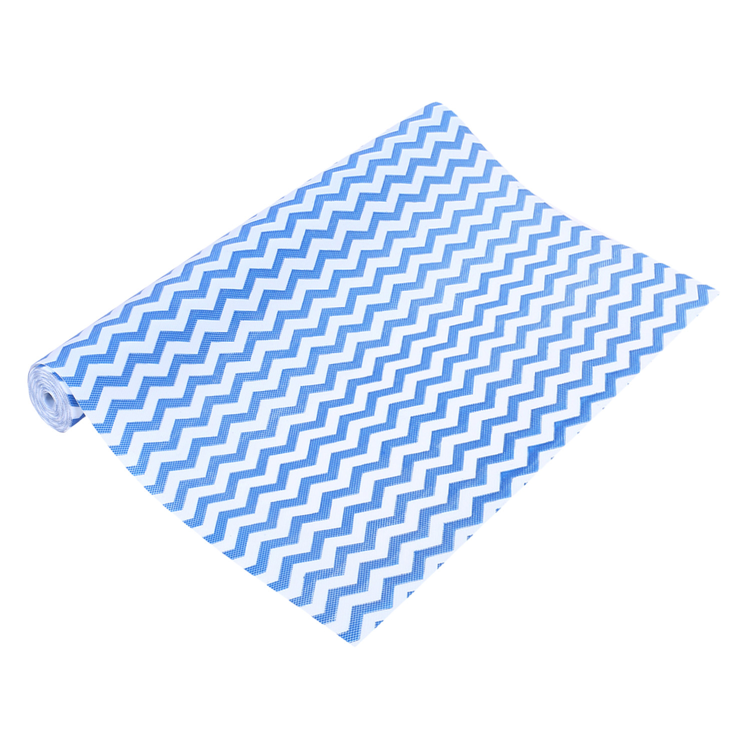 Kuber Industries Shelf Liner  EVA Kitchen Cabinet Shelf Mat  Anti-Slip Bathroom Mat  Fridge Mat  Table Mat  Zig Zag Design Wardrobe Mat  3 Meter  Blue