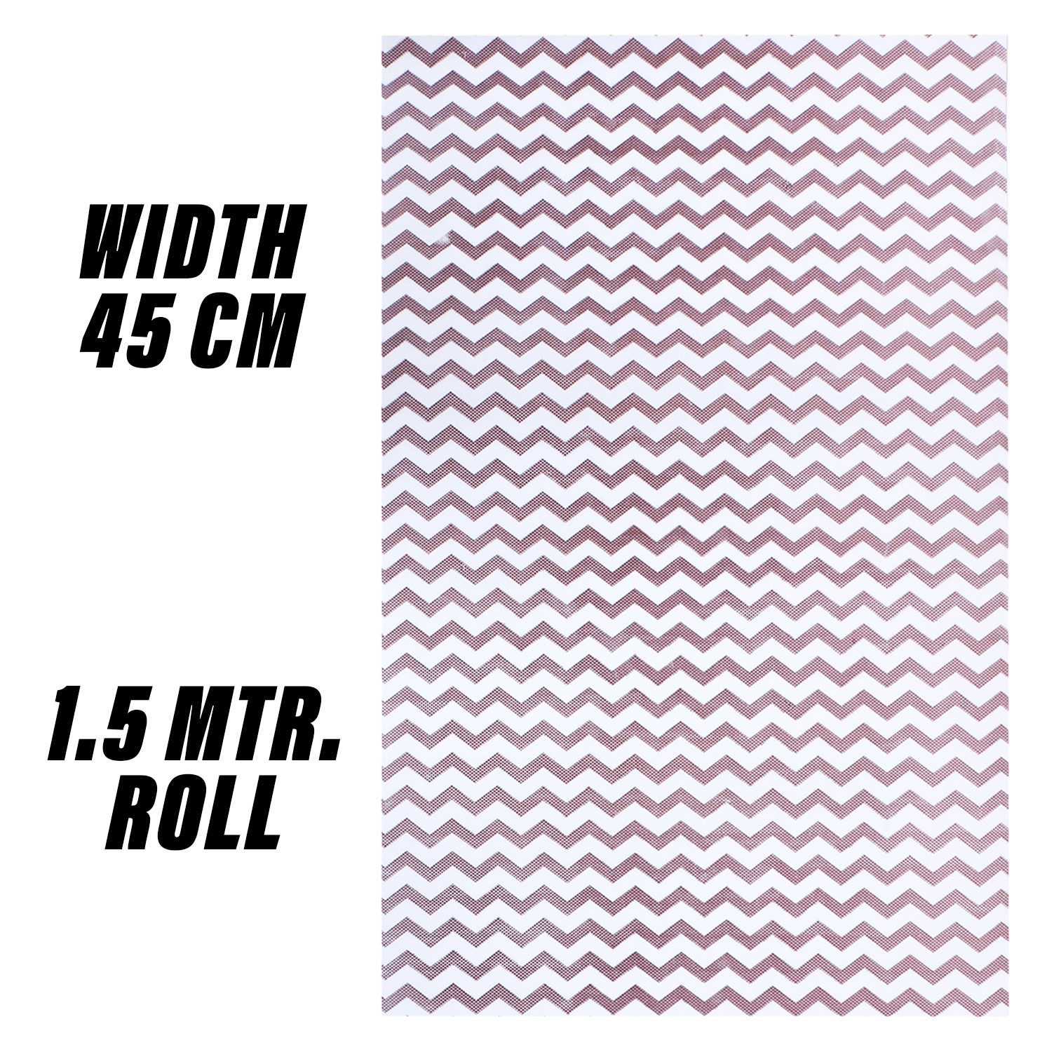 Kuber Industries Shelf Liner  EVA Kitchen Cabinet Shelf Mat  Anti-Slip Bathroom Mat  Fridge Mat  Table Mat  Zig Zag Design Wardrobe Mat  15 Meter  Brown