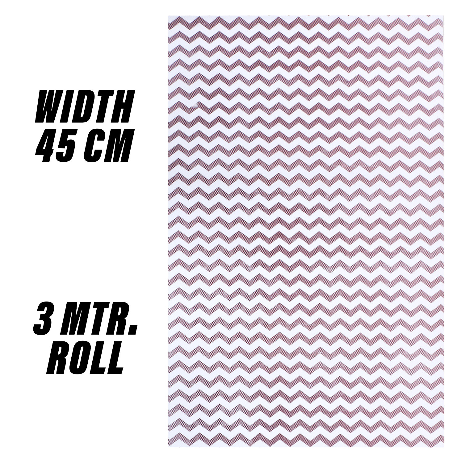 Kuber Industries Shelf Liner  EVA Kitchen Cabinet Shelf Mat  Anti-Slip Bathroom Mat  Fridge Mat  Table Mat  Zig Zag Design Wardrobe Mat  3 Meter  Brown