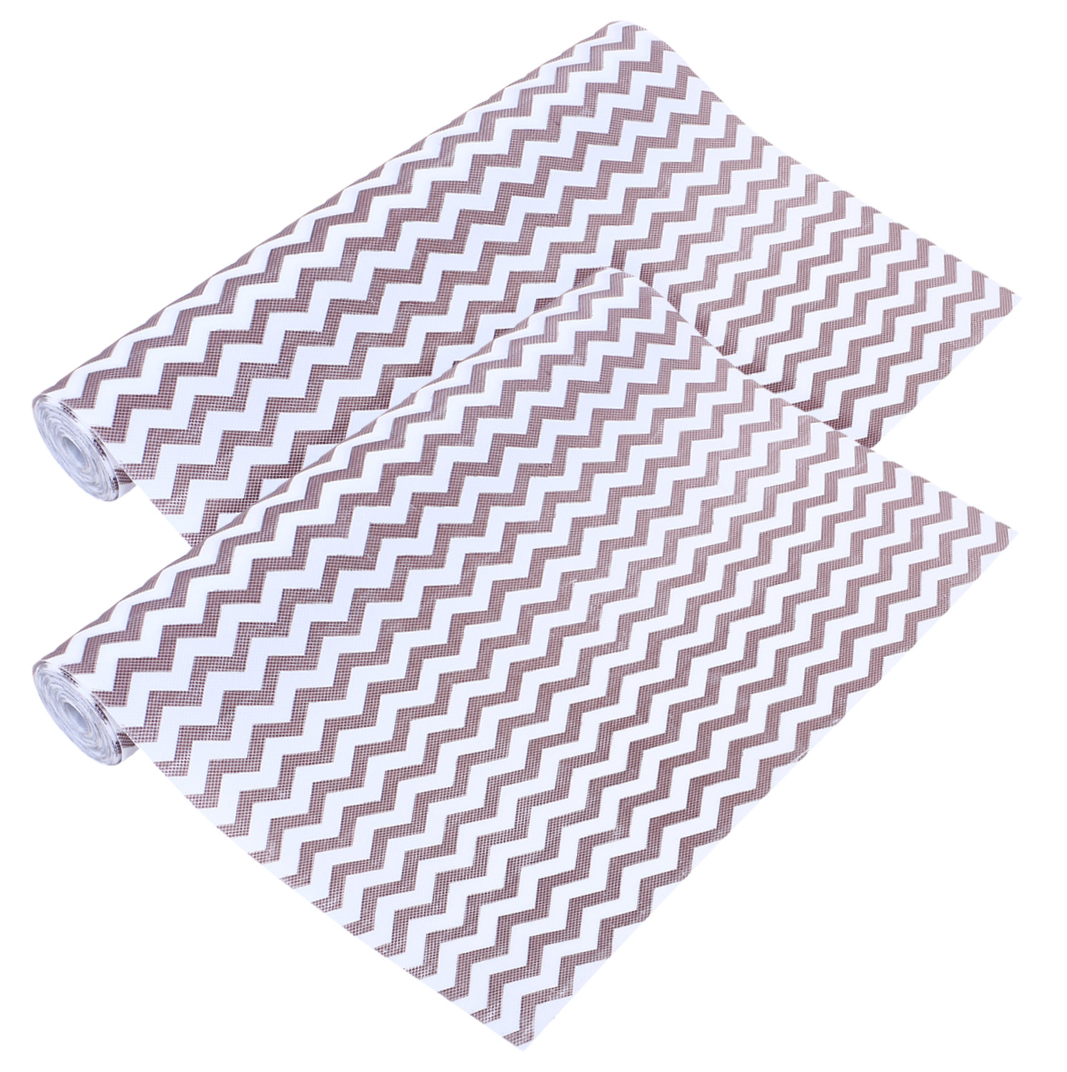 Kuber Industries Shelf Liner  EVA Kitchen Cabinet Shelf Mat  Anti-Slip Bathroom Mat  Fridge Mat  Table Mat  Zig Zag Design Wardrobe Mat  3 Meter  Brown
