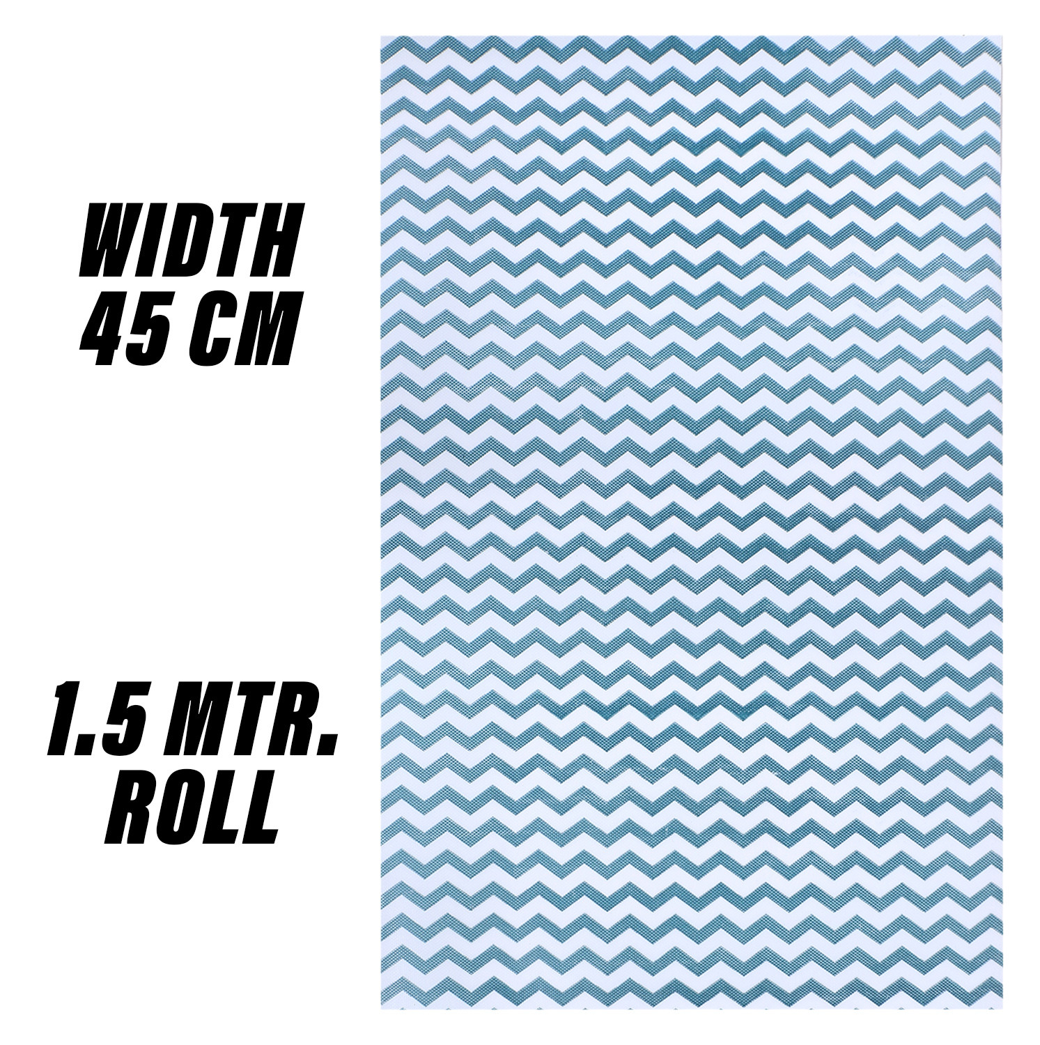 Kuber Industries Shelf Liner  EVA Kitchen Cabinet Shelf Mat  Anti-Slip Bathroom Mat  Fridge Mat  Table Mat  Zig Zag Design Wardrobe Mat  15 Meter  Green