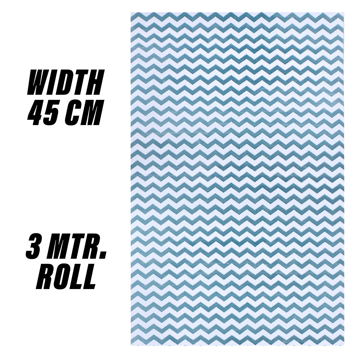 Kuber Industries Shelf Liner  EVA Kitchen Cabinet Shelf Mat  Anti-Slip Bathroom Mat  Fridge Mat  Table Mat  Zig Zag Design Wardrobe Mat  3 Meter  Green