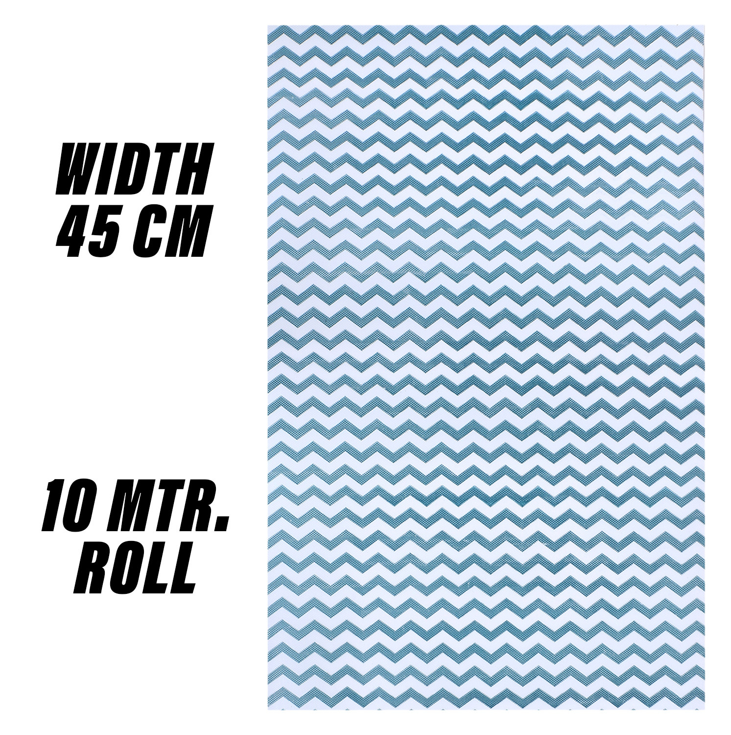 Kuber Industries Shelf Liner  EVA Kitchen Cabinet Shelf Mat  Anti-Slip Bathroom Mat  Fridge Mat  Table Mat  Zig Zag Design Wardrobe Mat  10 Meter  Green