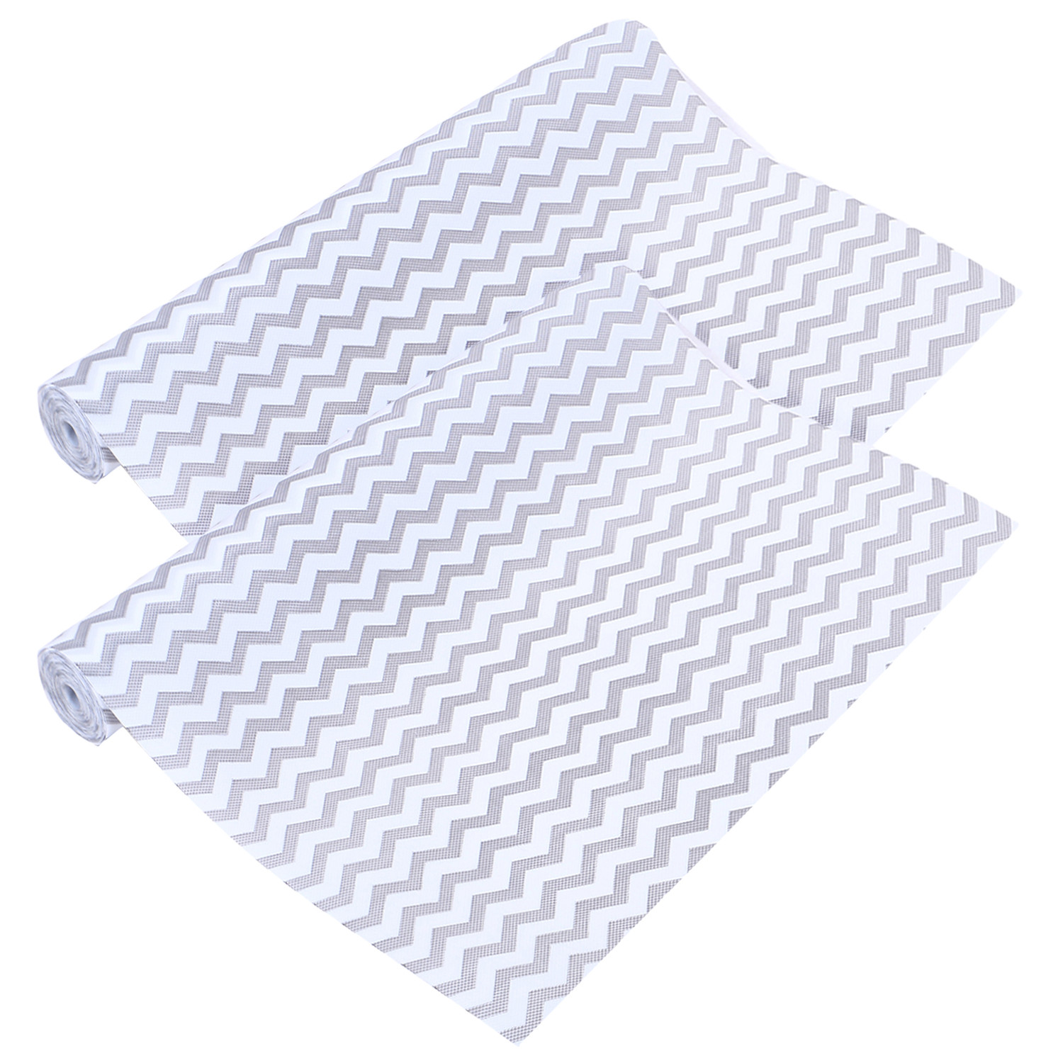 Kuber Industries Shelf Liner  EVA Kitchen Cabinet Shelf Mat  Anti-Slip Bathroom Mat  Fridge Mat  Table Mat  Zig Zag Design Wardrobe Mat  3 Meter  Gray