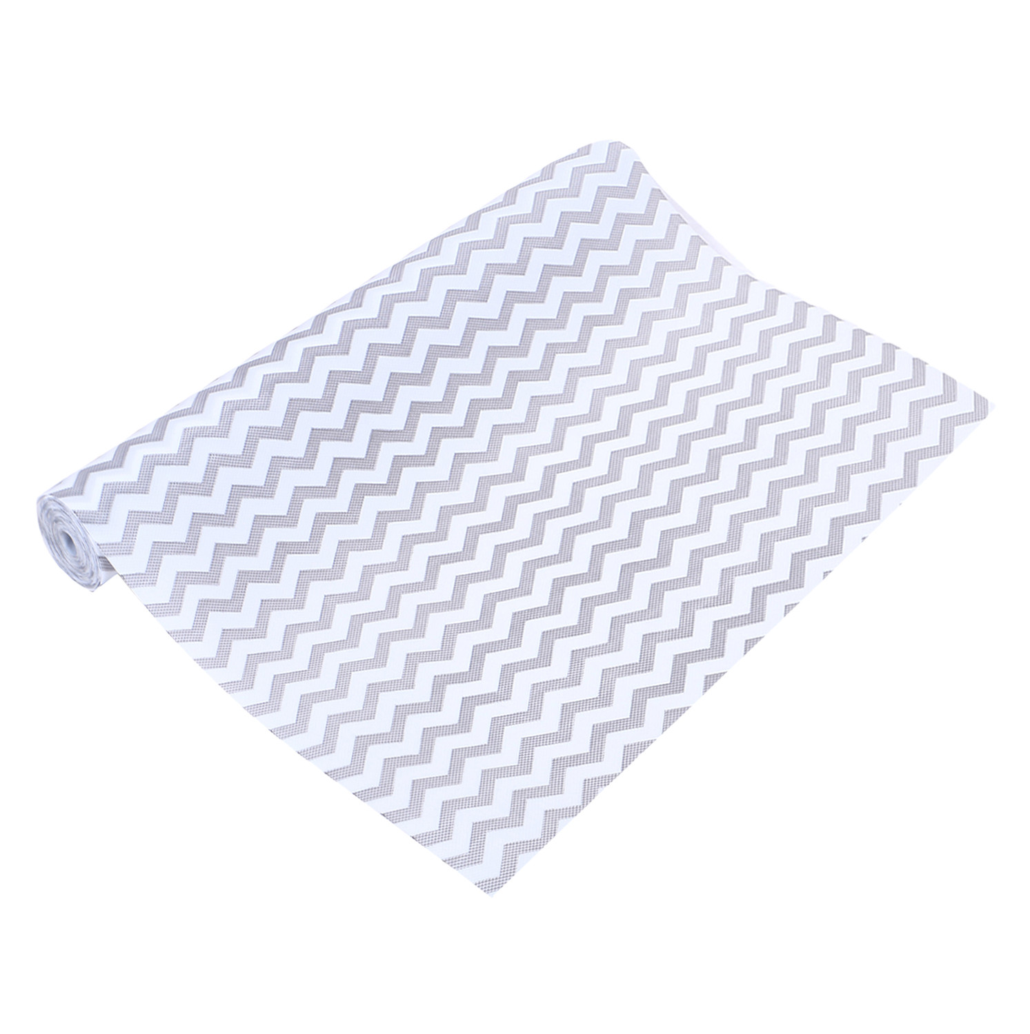 Kuber Industries Shelf Liner  EVA Kitchen Cabinet Shelf Mat  Anti-Slip Bathroom Mat  Fridge Mat  Table Mat  Zig Zag Design Wardrobe Mat  5 Meter  Gray
