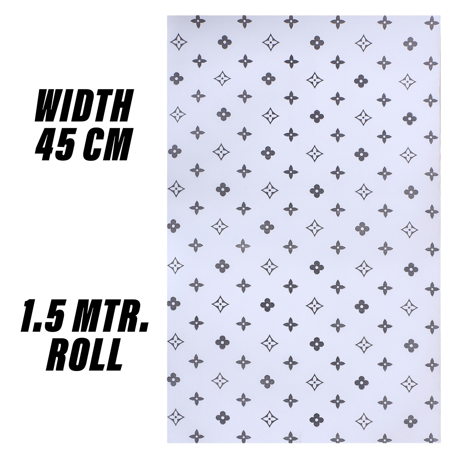 Kuber Industries Shelf Liner  EVA Kitchen Cabinet Shelf Mat  Anti-Slip Bathroom Mat  Fridge Mat  Table Mat  Star Print Print Wardrobe Mat  15 Meter  White