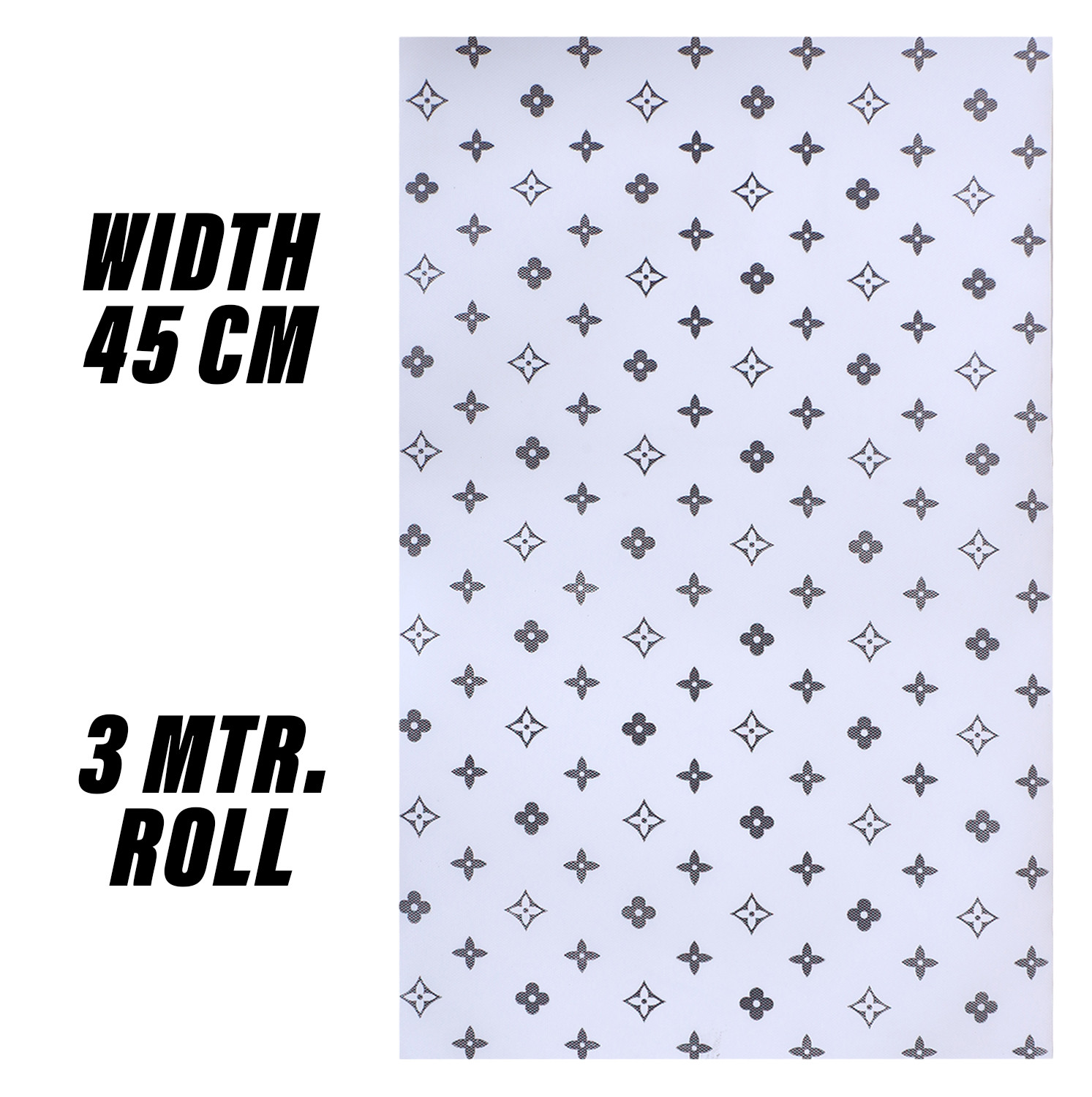 Kuber Industries Shelf Liner  EVA Kitchen Cabinet Shelf Mat  Anti-Slip Bathroom Mat  Fridge Mat  Table Mat  Star Print Print Wardrobe Mat  3 Meter  White
