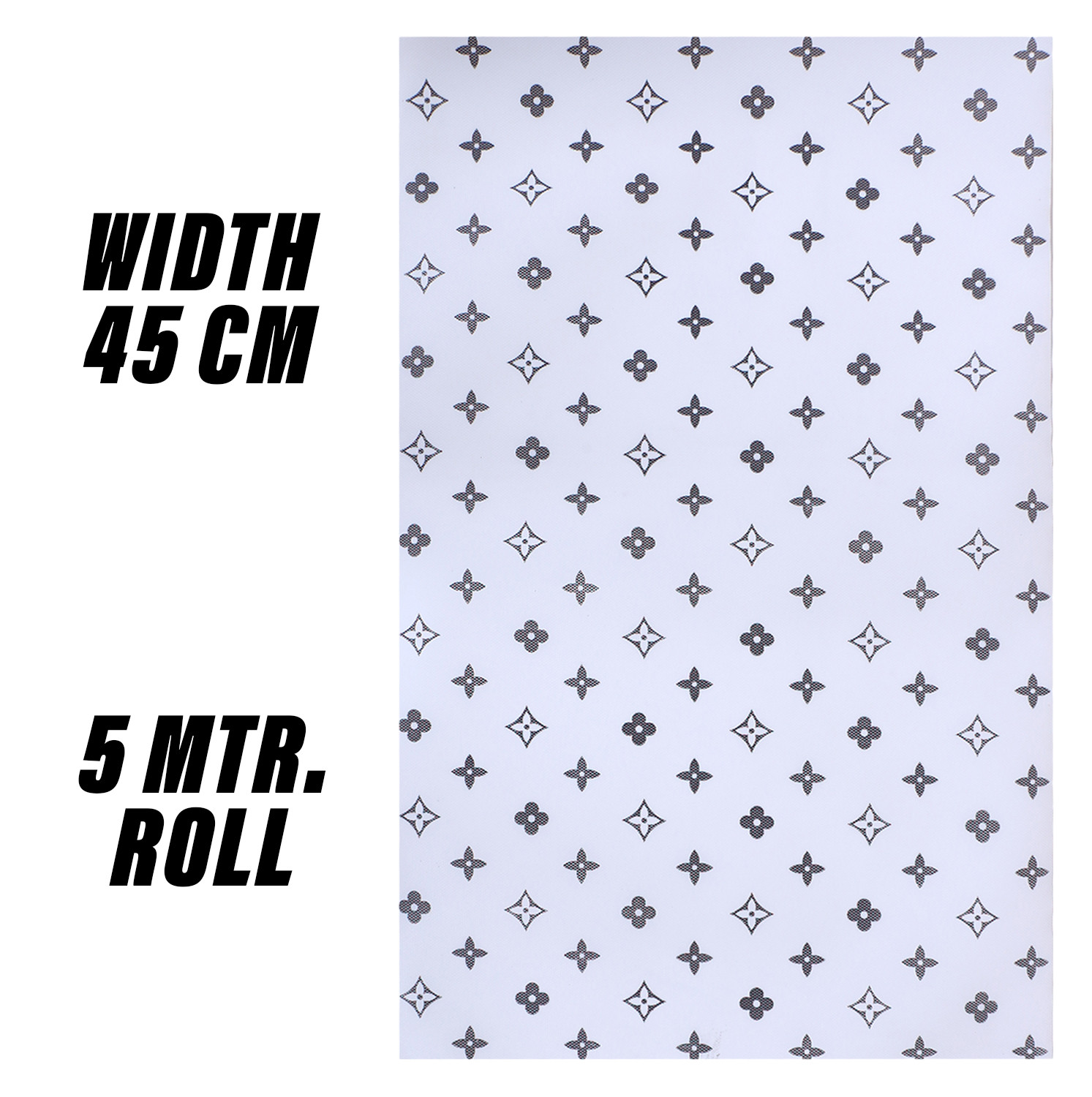 Kuber Industries Shelf Liner  EVA Kitchen Cabinet Shelf Mat  Anti-Slip Bathroom Mat  Fridge Mat  Table Mat  Star Print Print Wardrobe Mat  5 Meter  White