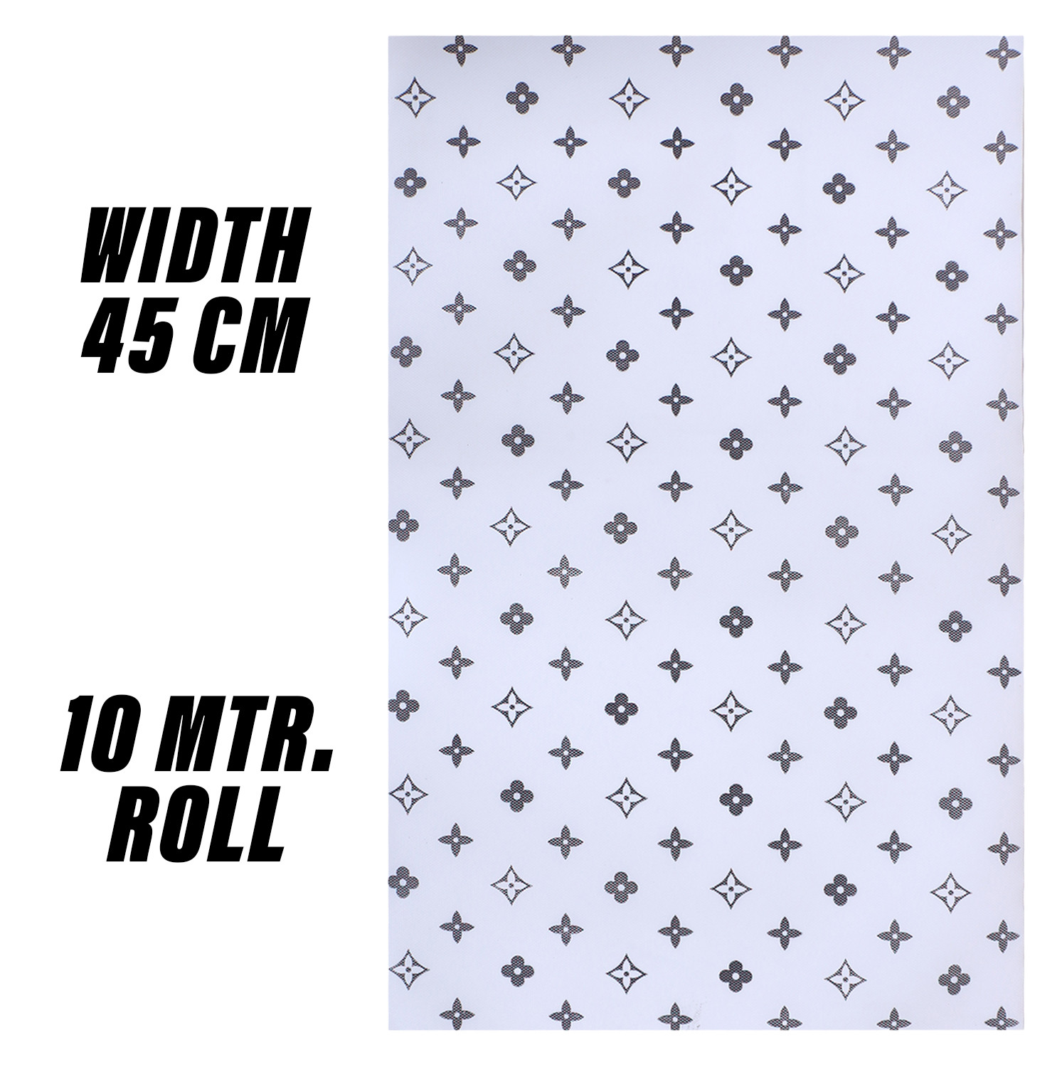 Kuber Industries Shelf Liner  EVA Kitchen Cabinet Shelf Mat  Anti-Slip Bathroom Mat  Fridge Mat  Table Mat  Star Print Print Wardrobe Mat  10 Meter  White