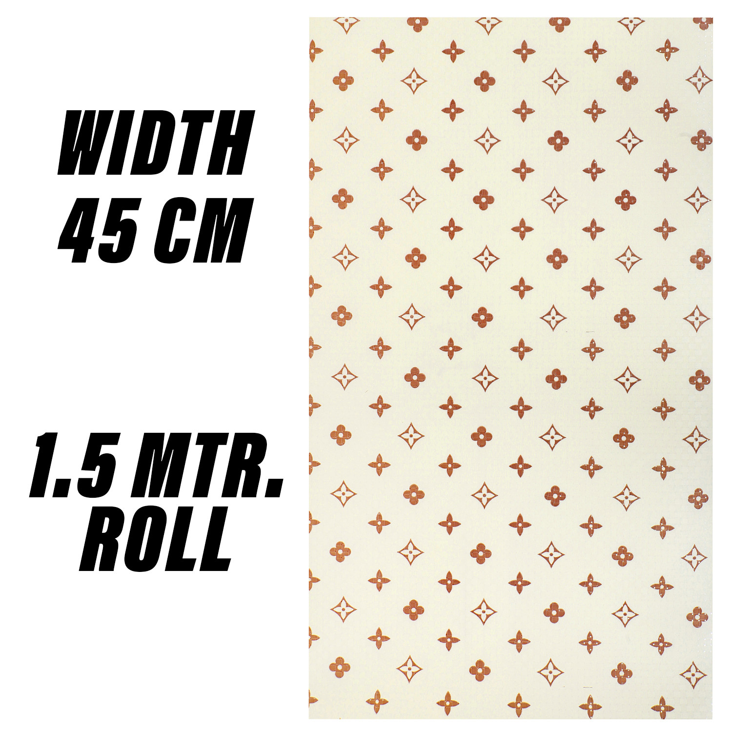 Kuber Industries Shelf Liner  EVA Kitchen Cabinet Shelf Mat  Anti-Slip Bathroom Mat  Fridge Mat  Table Mat  Star Wardrobe Mat  15 Meter  Cream