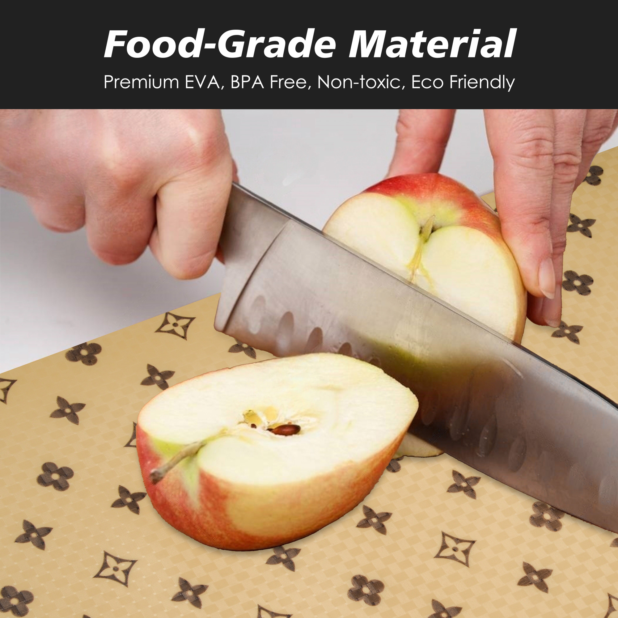 Kuber Industries Shelf Liner  EVA Kitchen Cabinet Shelf Protector  Kitchen Liners for Cabinets and Drawers  Drawer Liner Mat  Star Shelf Liner Cabinet Mat  3 MTR  Brown