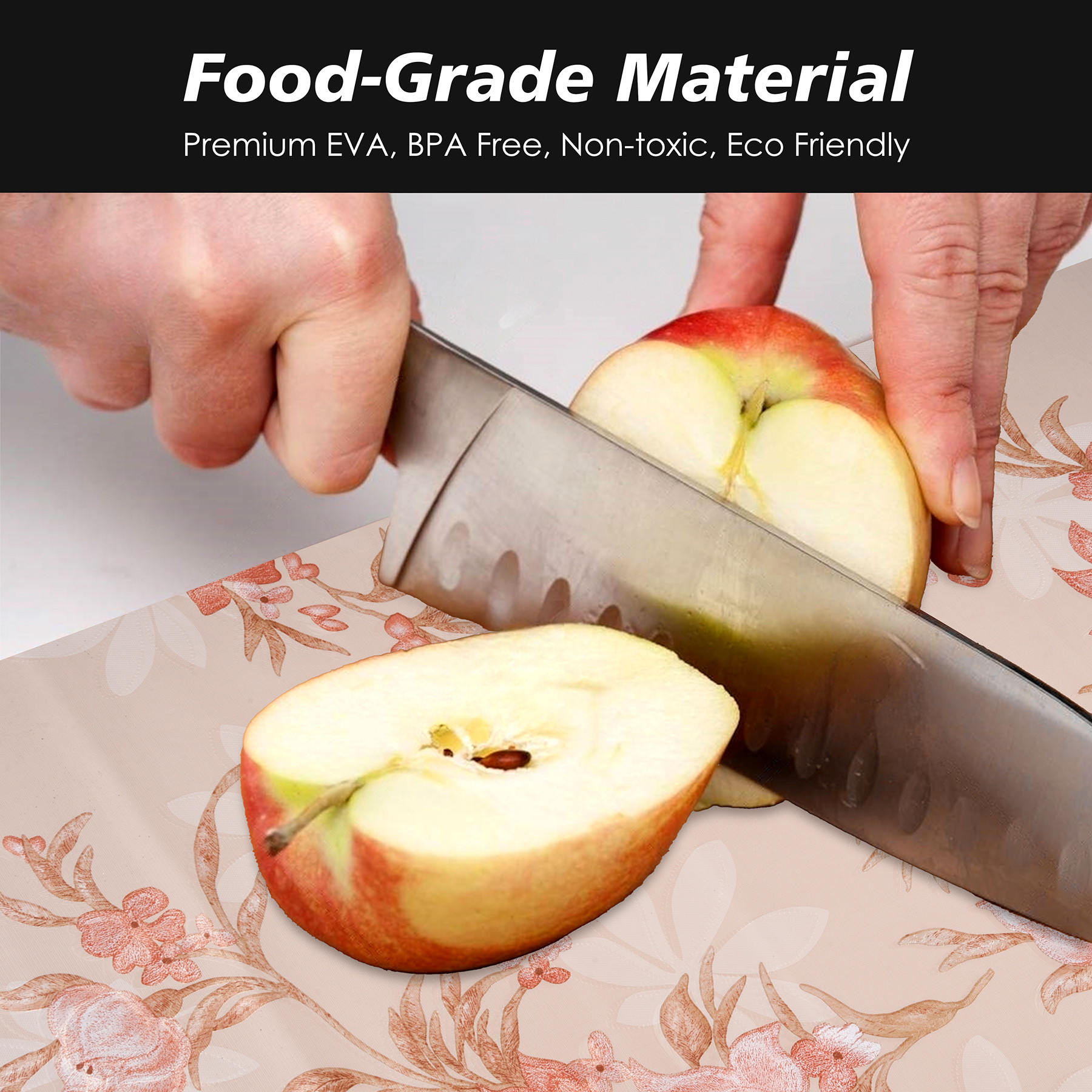 Kuber Industries Shelf Liner  Kitchen Cabinet Shelf Protector  Kitchen Liners for Cabinets  Drawer Liner Mat  Red Flower Wallpaper Shelf Liner Cabinet Mat  5 MTR  Cream