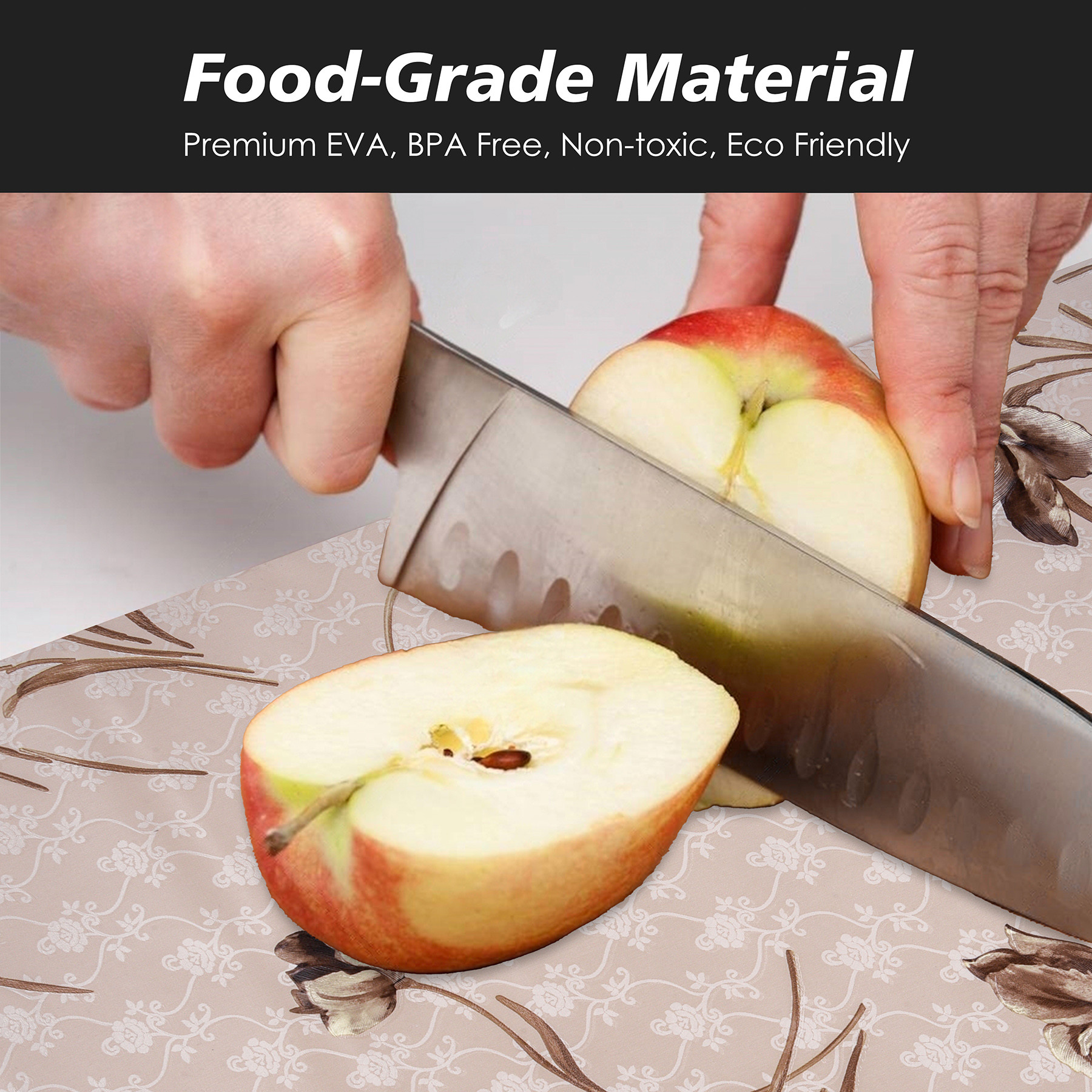 Kuber Industries Shelf Liner  Kitchen Cabinet Shelf Protector  Kitchen Liners for Cabinets  Drawer Liner Mat  Flower Wallpaper Shelf Liner Cabinet Mat  5 MTR  Brown