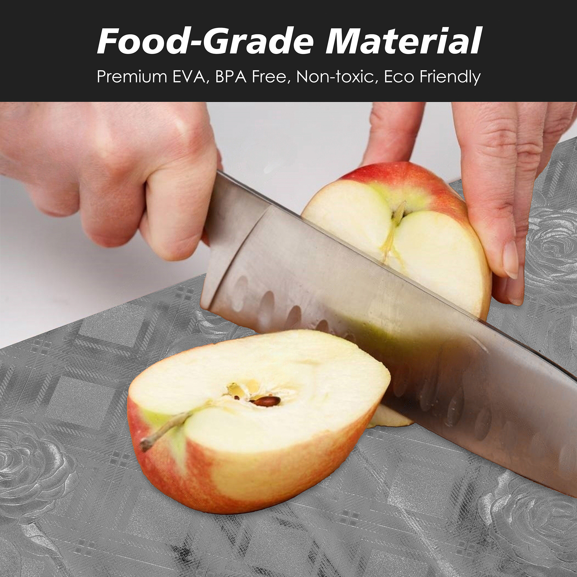 Kuber Industries Shelf Liner  Kitchen Cabinet Shelf Protector  Kitchen Liners for Cabinets and Drawers  Drawer Liner Mat  Self Shining Shelf Liner Cabinet Mat   Silver