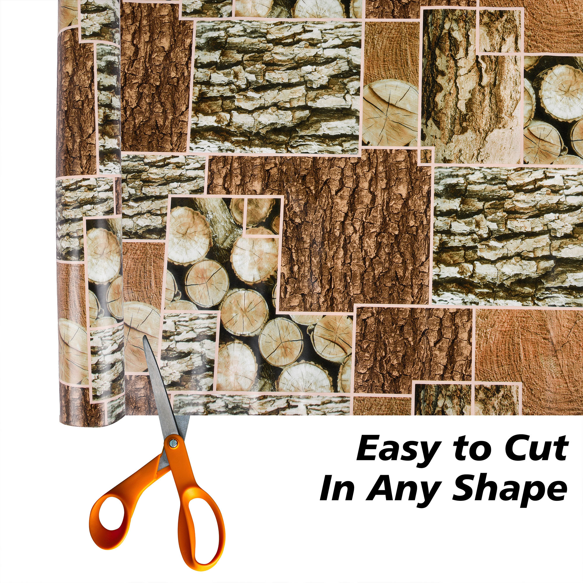 Kuber Industries Shelf Liner  Kitchen Cabinet Shelf Protector  Kitchen Liners for Cabinets and Drawers  Drawer Liner Mat  Stone Design Shelf Liner Roll  Cabinet Mat   Brown