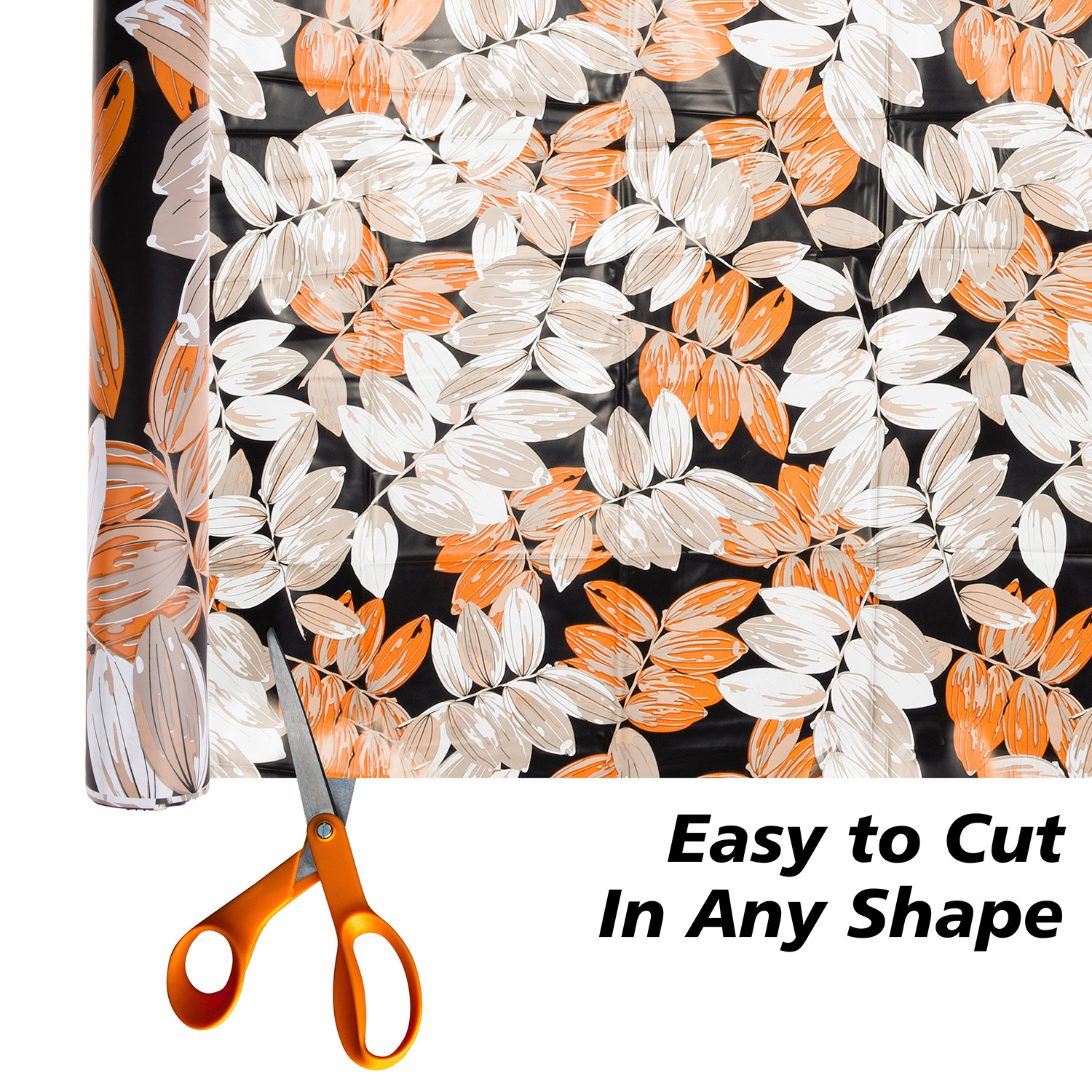 Kuber Industries Shelf Liner  Kitchen Cabinet Shelf Protector  Kitchen Liners for Cabinets and Drawers  Drawer Liner Mat  Leaf-Design Shelf Liner Roll  Cabinet Mat   Brown