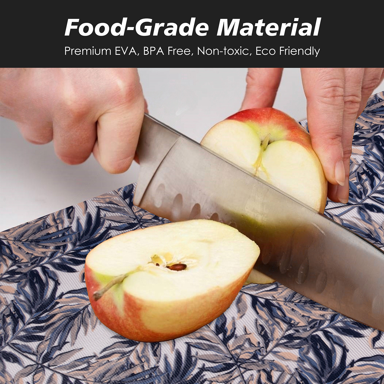 Kuber Industries Shelf Liner  Kitchen Cabinet Shelf Protector  Kitchen Liners for Cabinets and Drawers  Drawer Liner Mat  Leaf-Design Shelf Liner Roll  Cabinet Mat   Blue