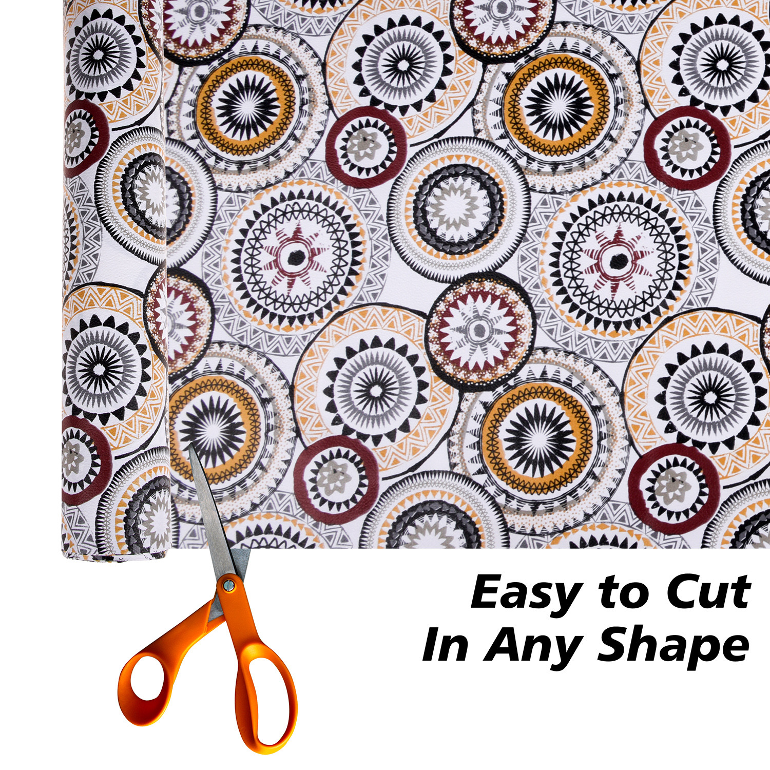 Kuber Industries Shelf Liner  Kitchen Cabinet Shelf Protector  Kitchen Liners for Cabinets and Drawers  Drawer Liner Mat  Rangoli Shelf Liner Cabinet Mat   White