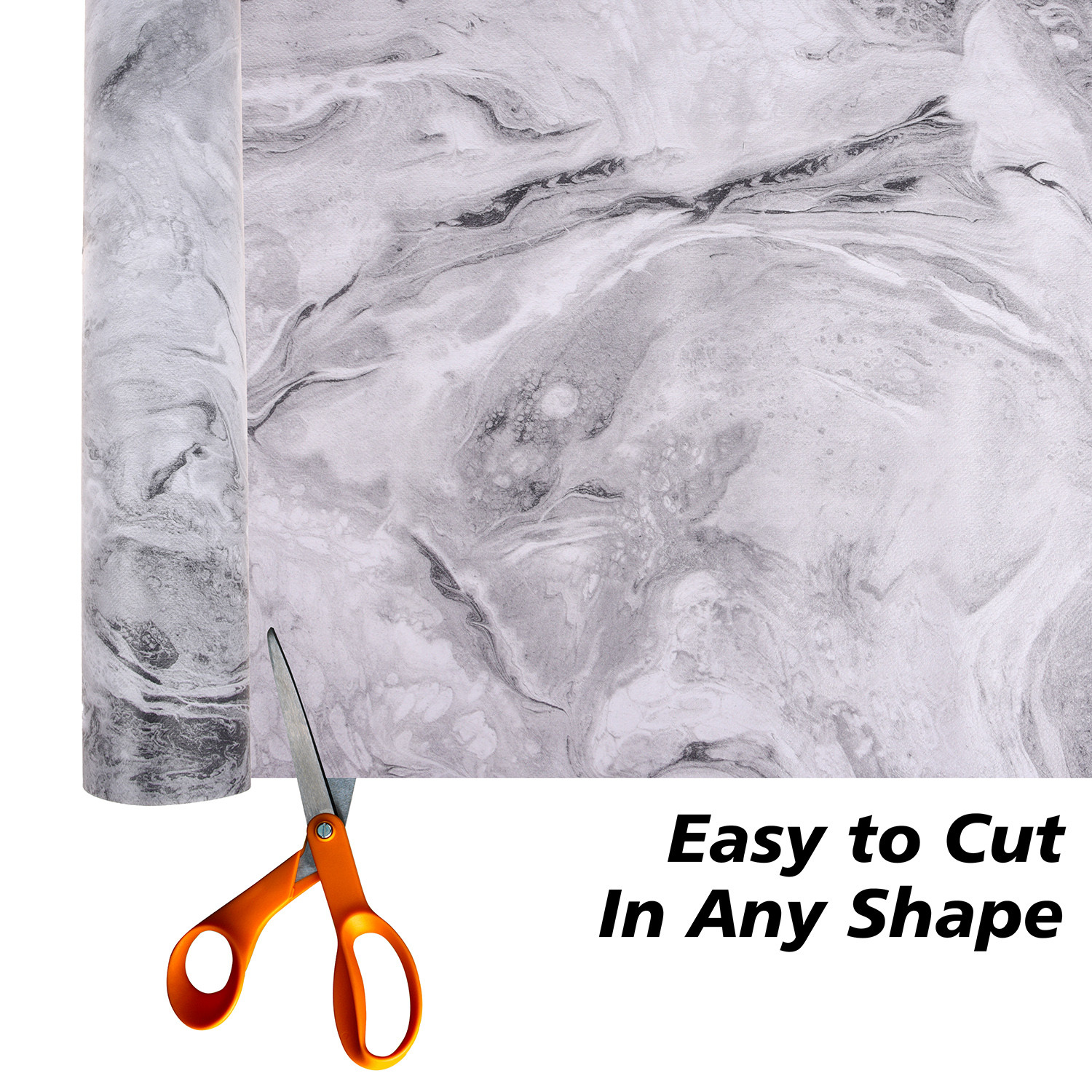 Kuber Industries Shelf Liner  Kitchen Cabinet Shelf Protector  Kitchen Liners for Cabinets and Drawers  Drawer Liner Mat  Marble Shelf Liner Cabinet Mat   Gray