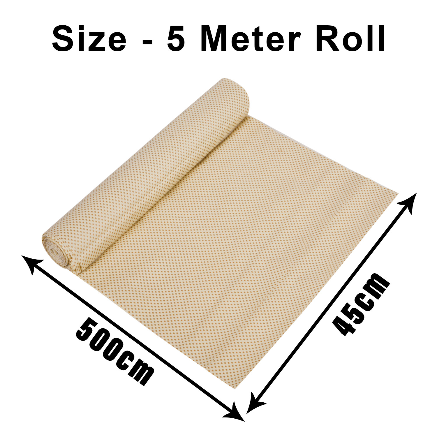 Kuber Industries Shelf Liner  Kitchen Cabinet Shelf Protector  Kitchen Liners for Cabinets and Drawers  Drawer Liner Mat  Dot Shelf Liner Cabinet Mat  5 MTR  Golden