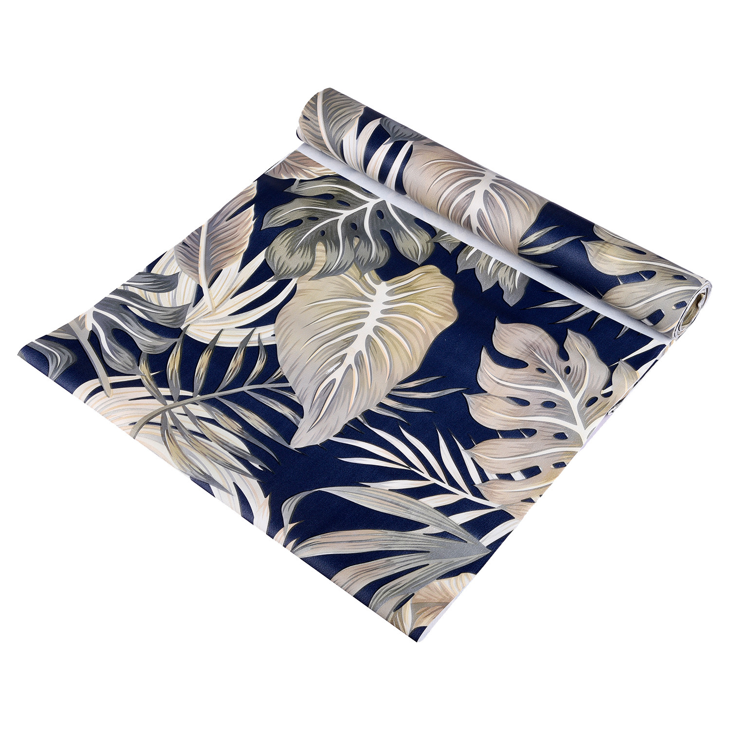 Kuber Industries Shelf Liner  Kitchen Cabinet Shelf Protector  Kitchen Liners for Cabinets and Drawers  Drawer Liner Mat  Green Leaf Shelf Liner Cabinet Mat  10 MTR  Blue