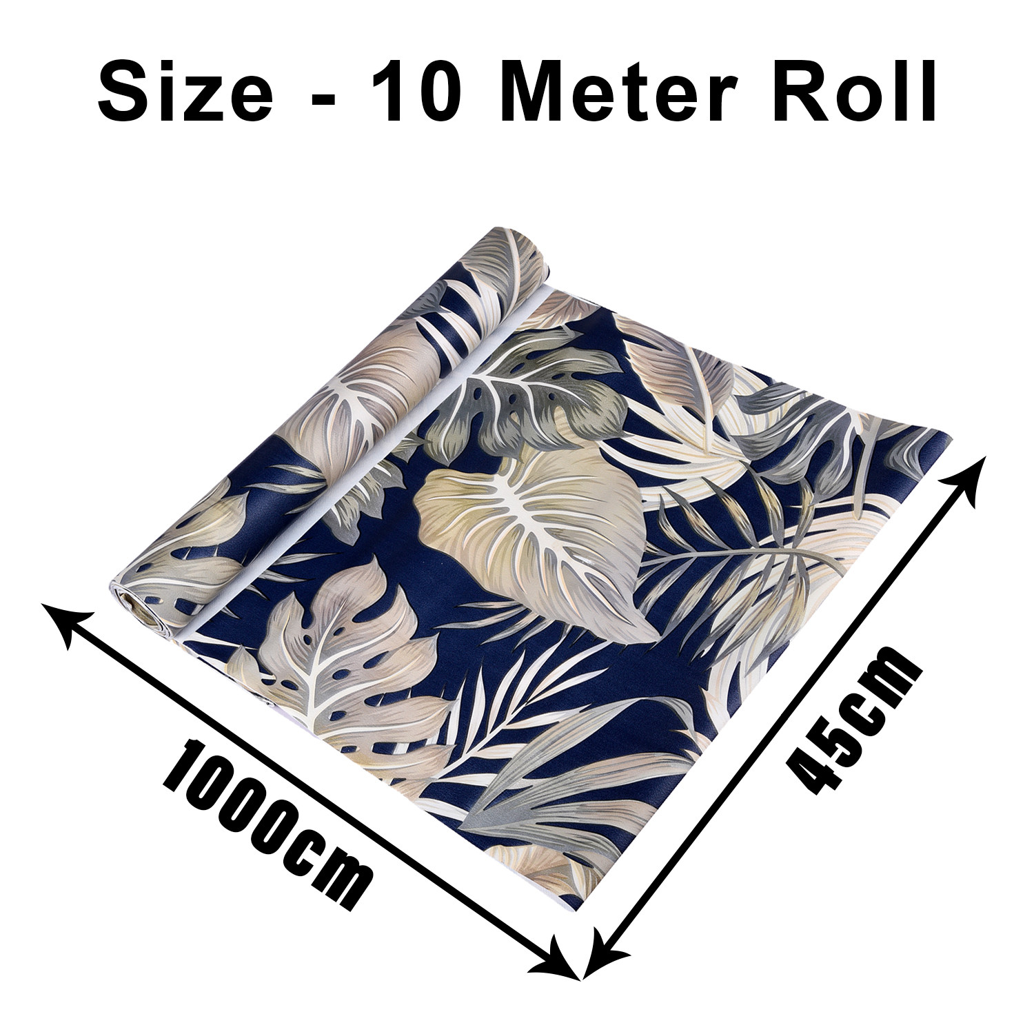 Kuber Industries Shelf Liner  Kitchen Cabinet Shelf Protector  Kitchen Liners for Cabinets and Drawers  Drawer Liner Mat  Green Leaf Shelf Liner Cabinet Mat  10 MTR  Blue
